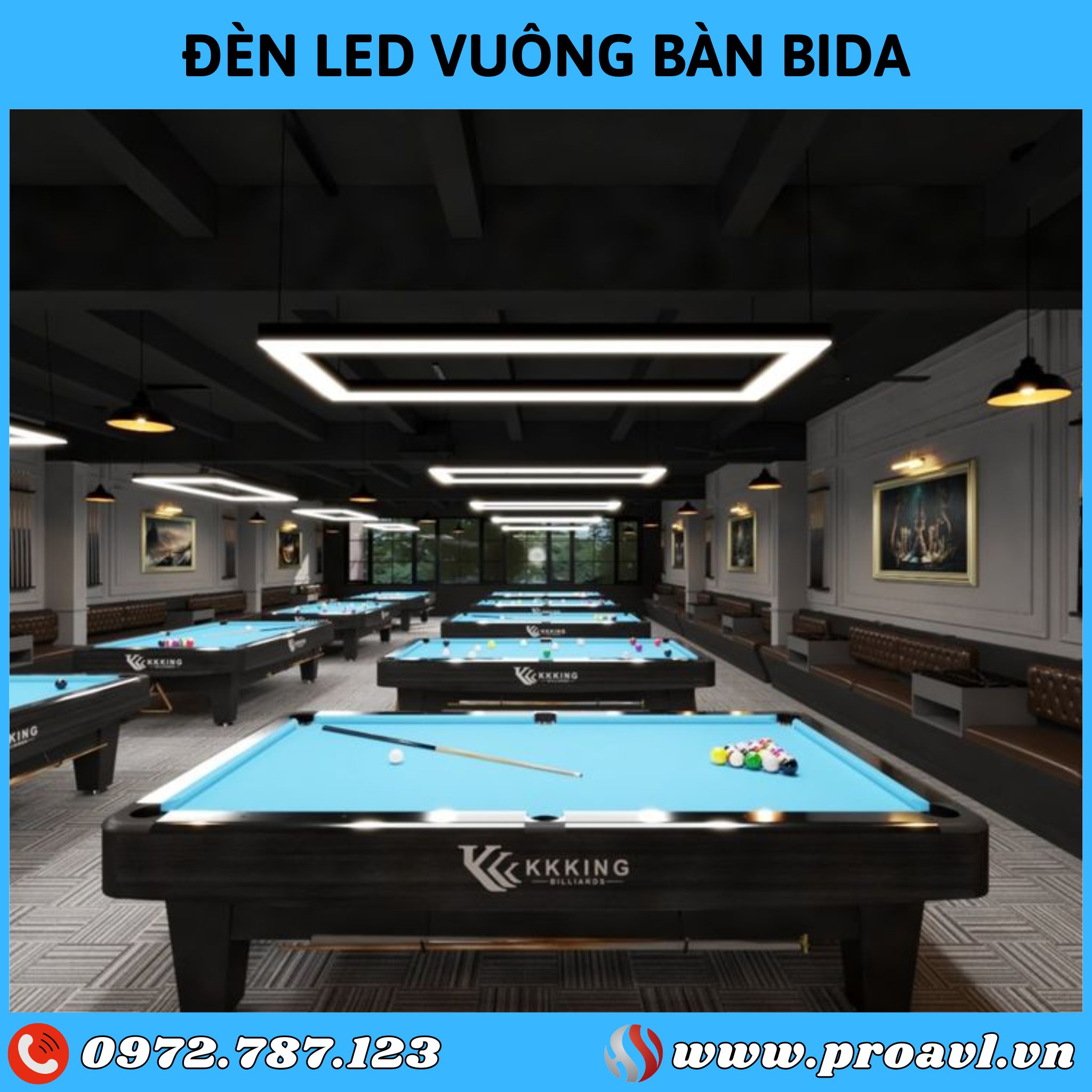 Billiard table LED lights