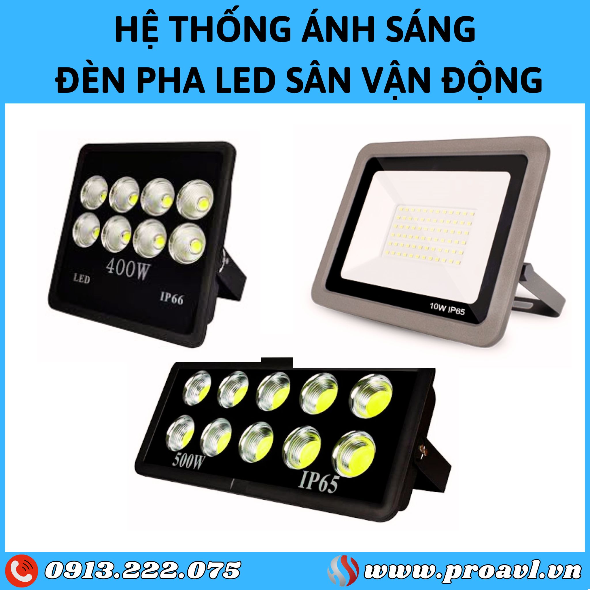Lắp đặt hệ thống ánh sáng Sân vận động - Nhà thi đấu
