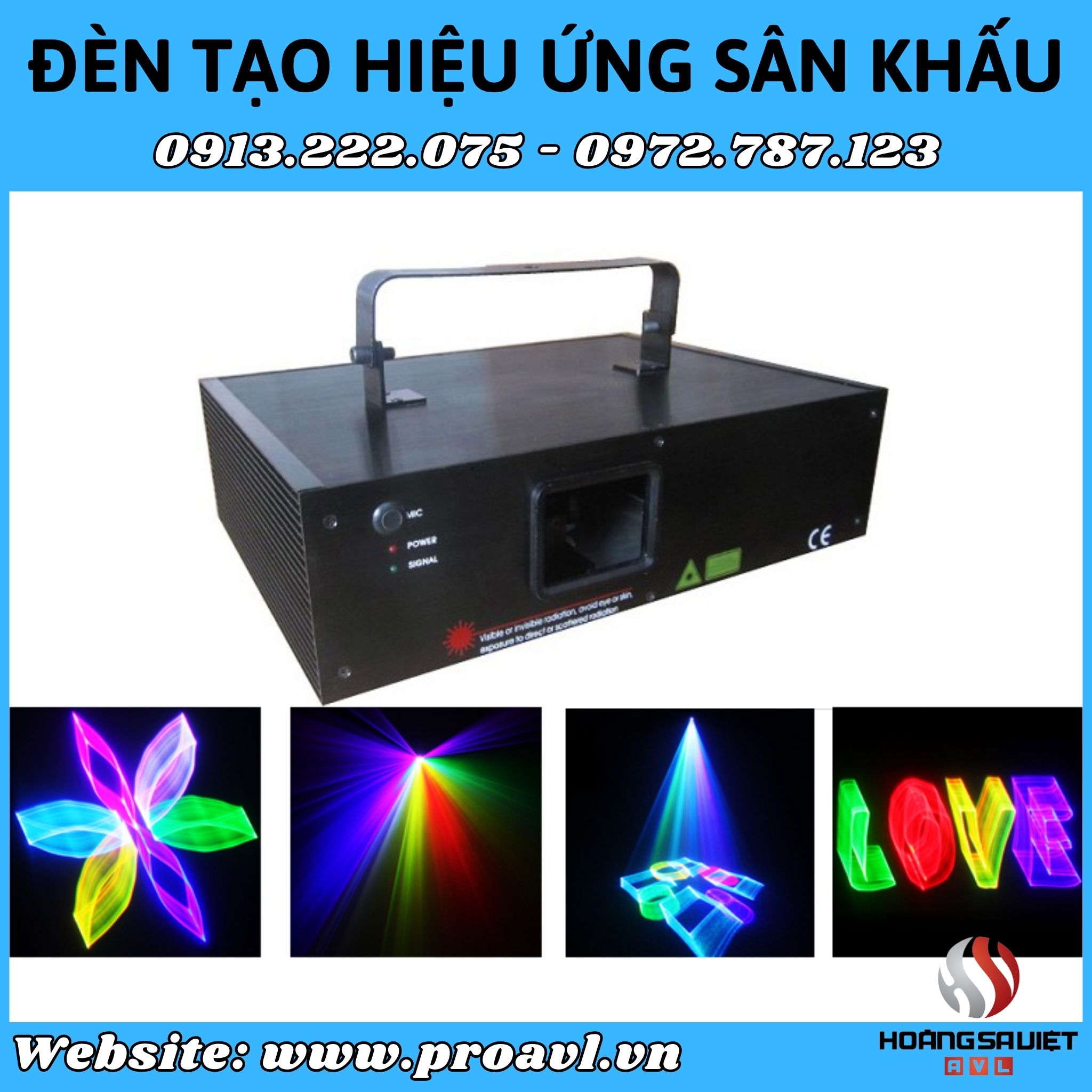 Selling and renting lights to create professional stage effects in Hanoi