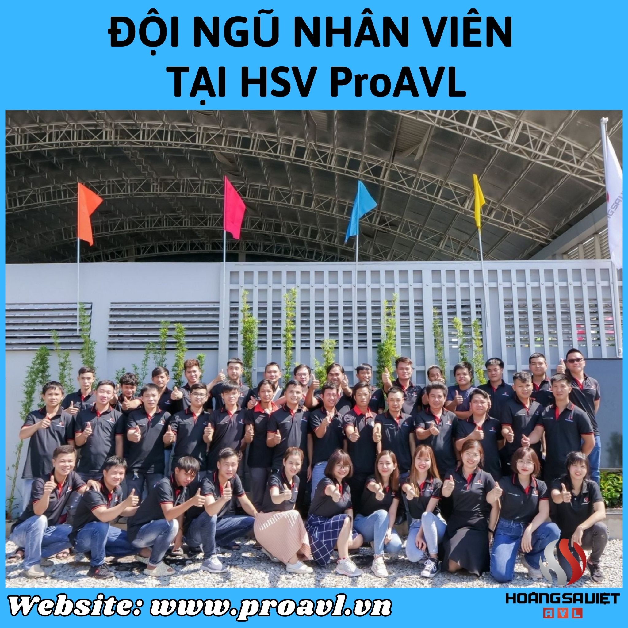 Đội ngũ nhân viên kỹ thuật tại công ty HSV ProAVL