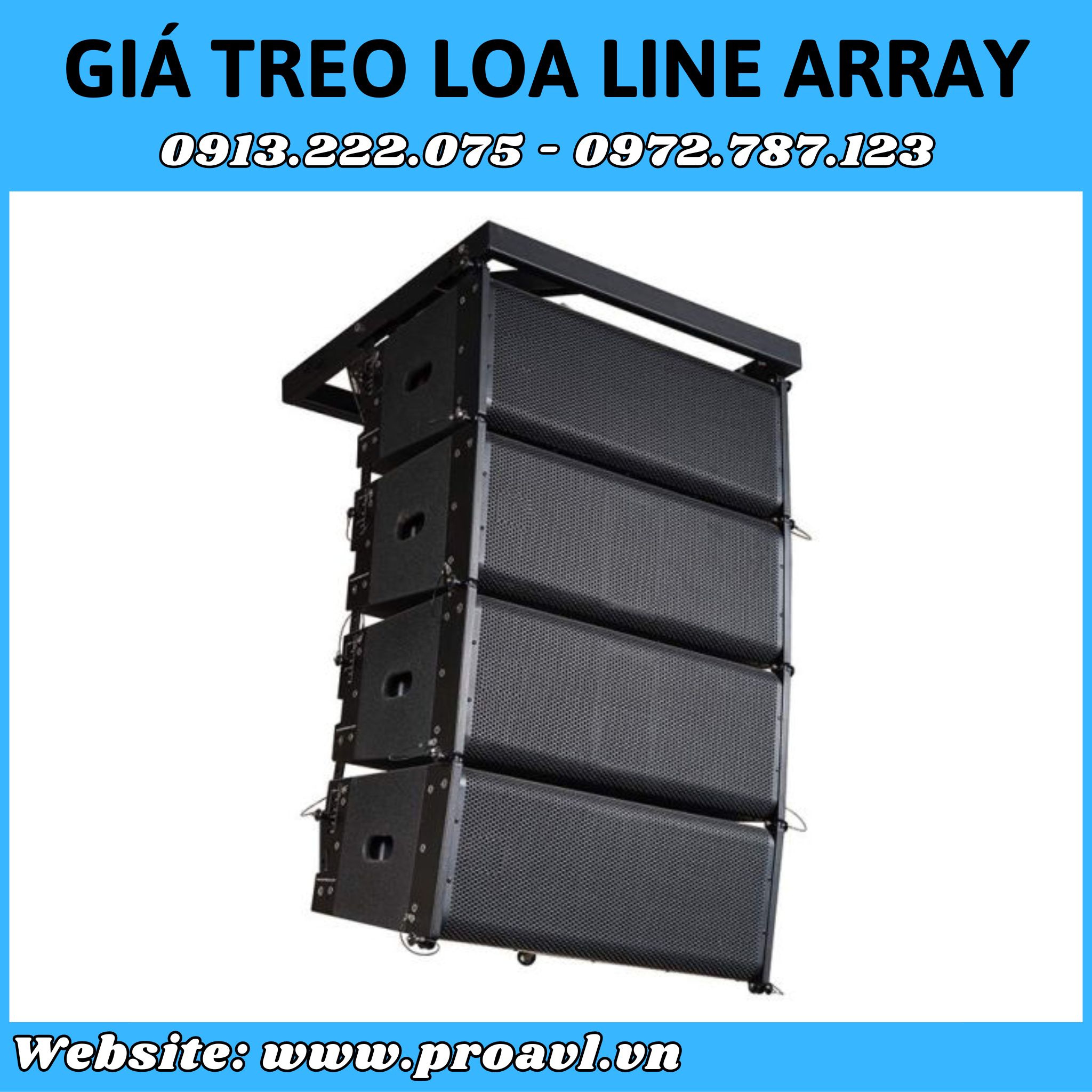 Line array speaker mount