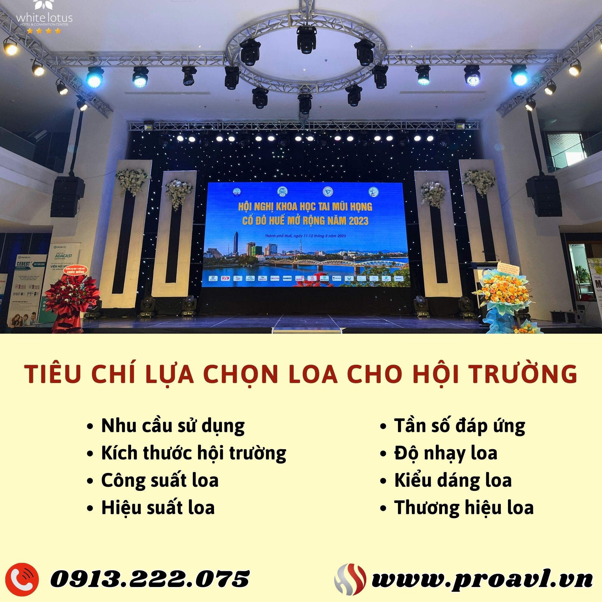 Criteria for selecting speakers for the hall