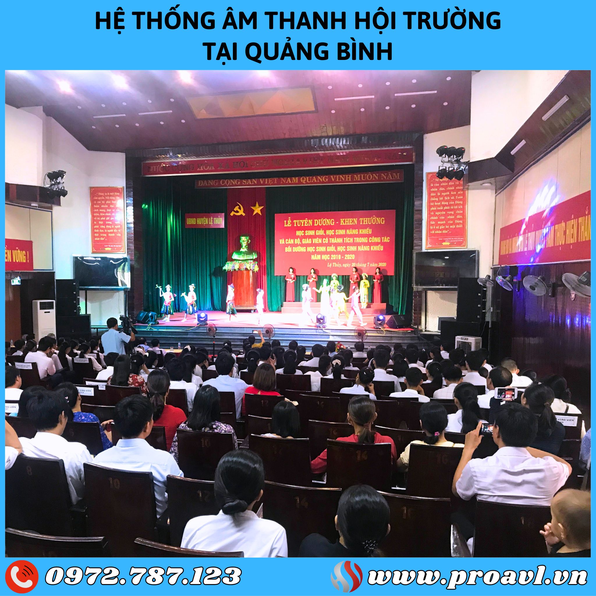 Hall sound system in Quang Binh