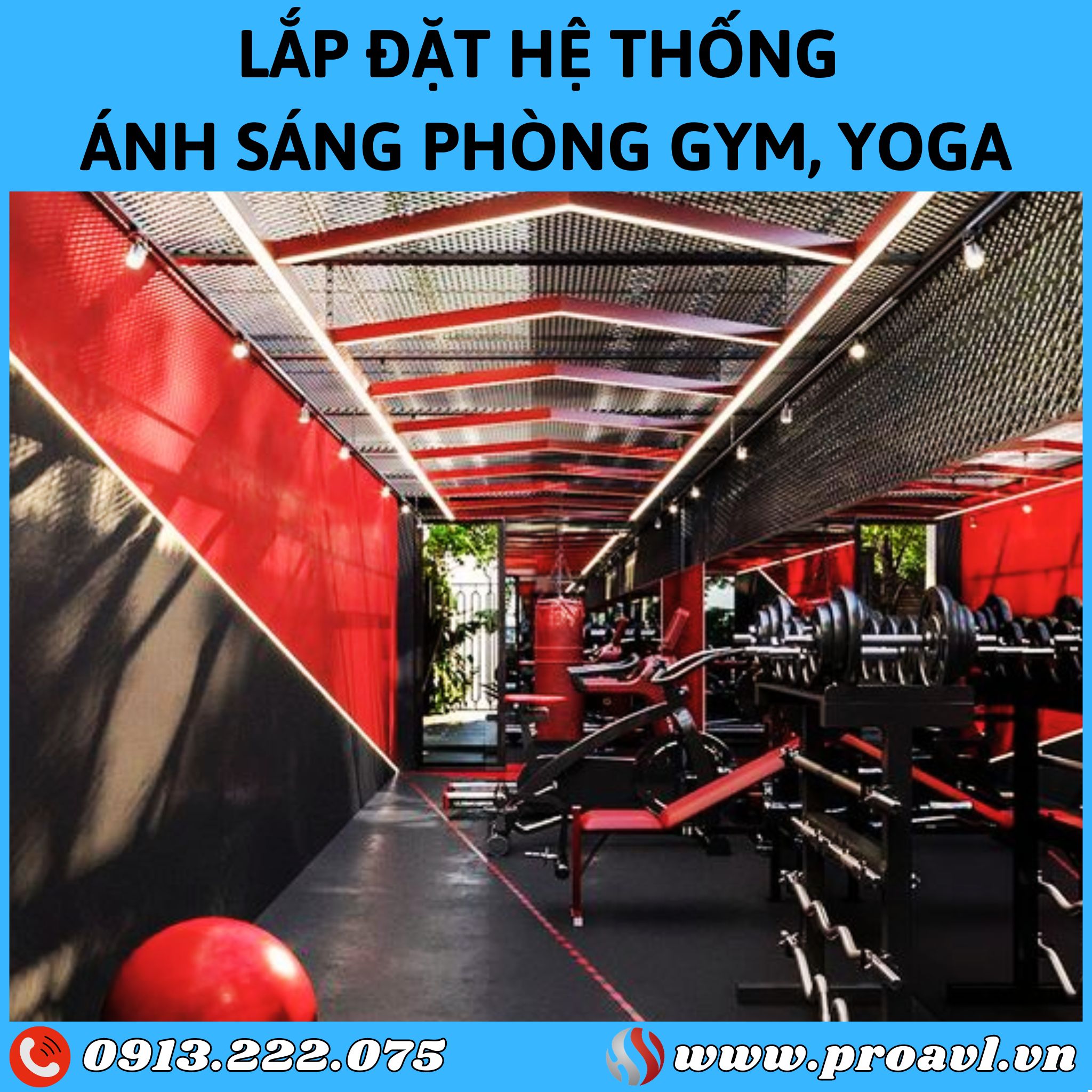 Construction and installation of Gym lighting systems