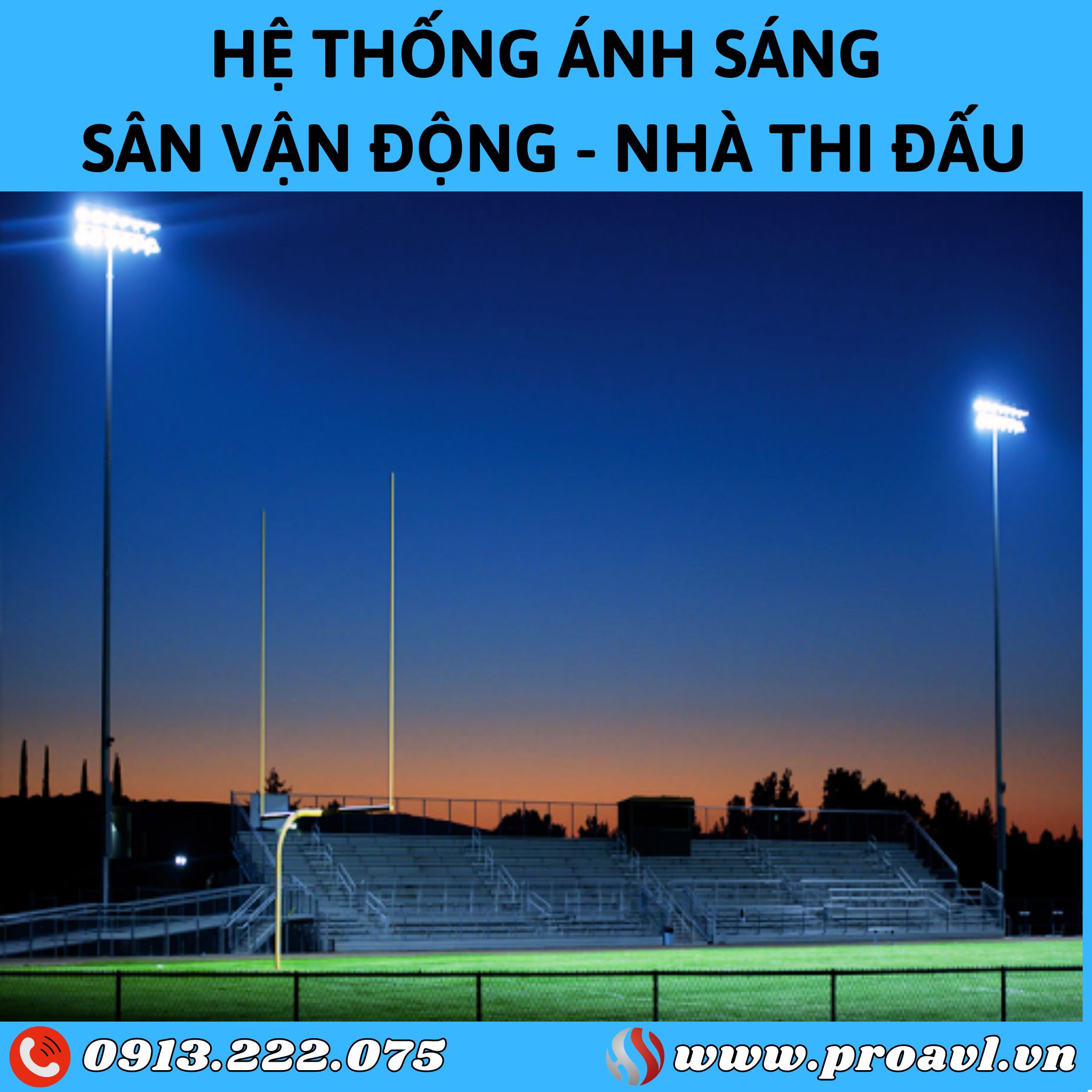 Installing stadium and gymnasium lighting systems