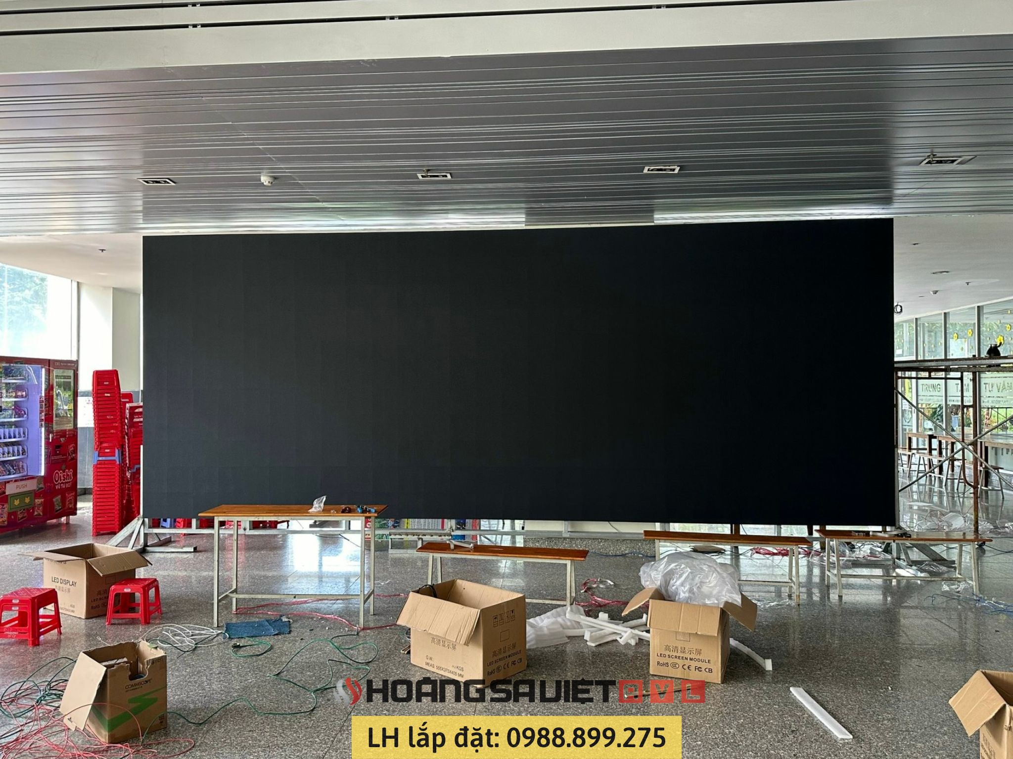 Completely install the Module for LED frame P3.91