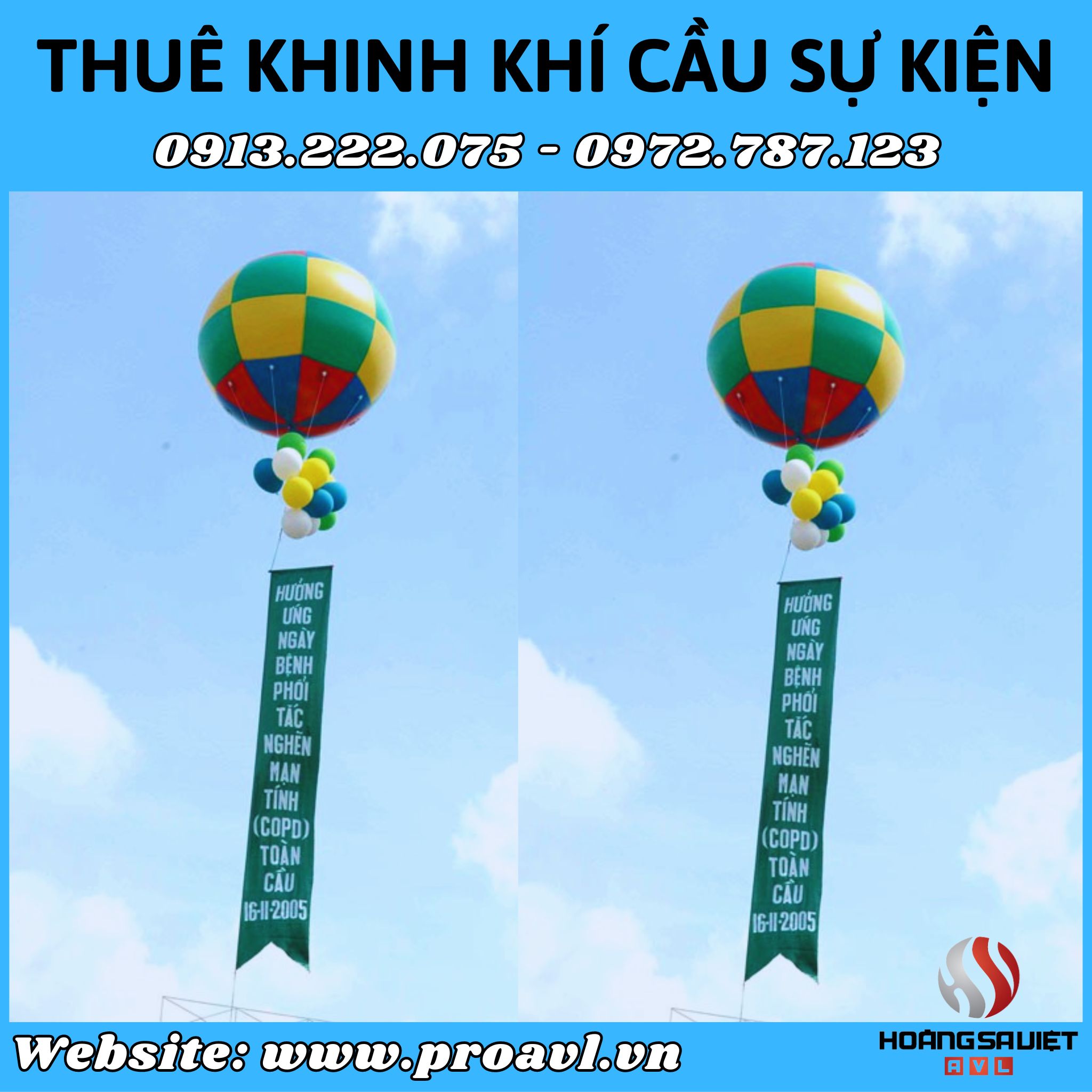 Cheap advertising balloon rental in Hanoi
