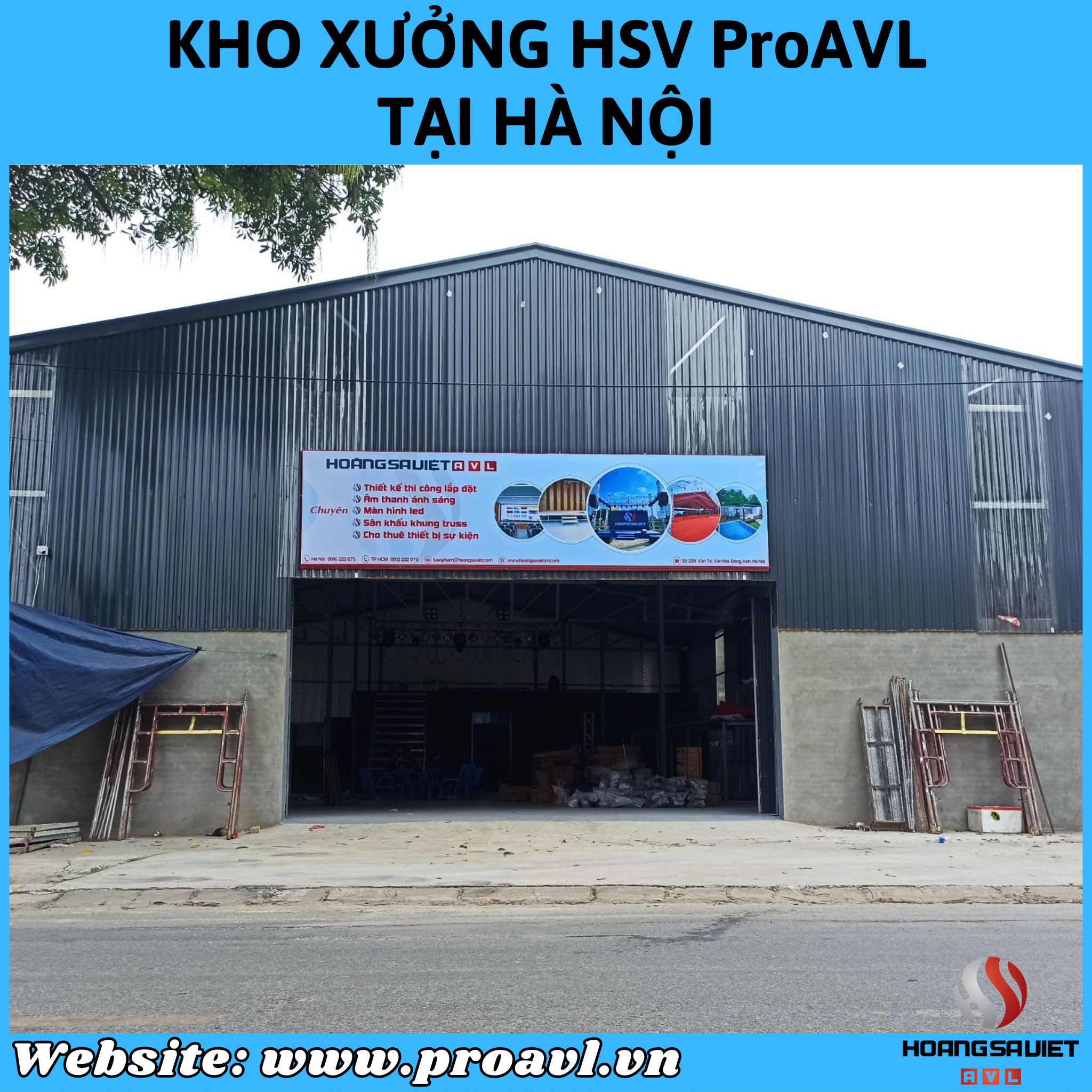Photo of HSV ProAVL Hanoi warehouse