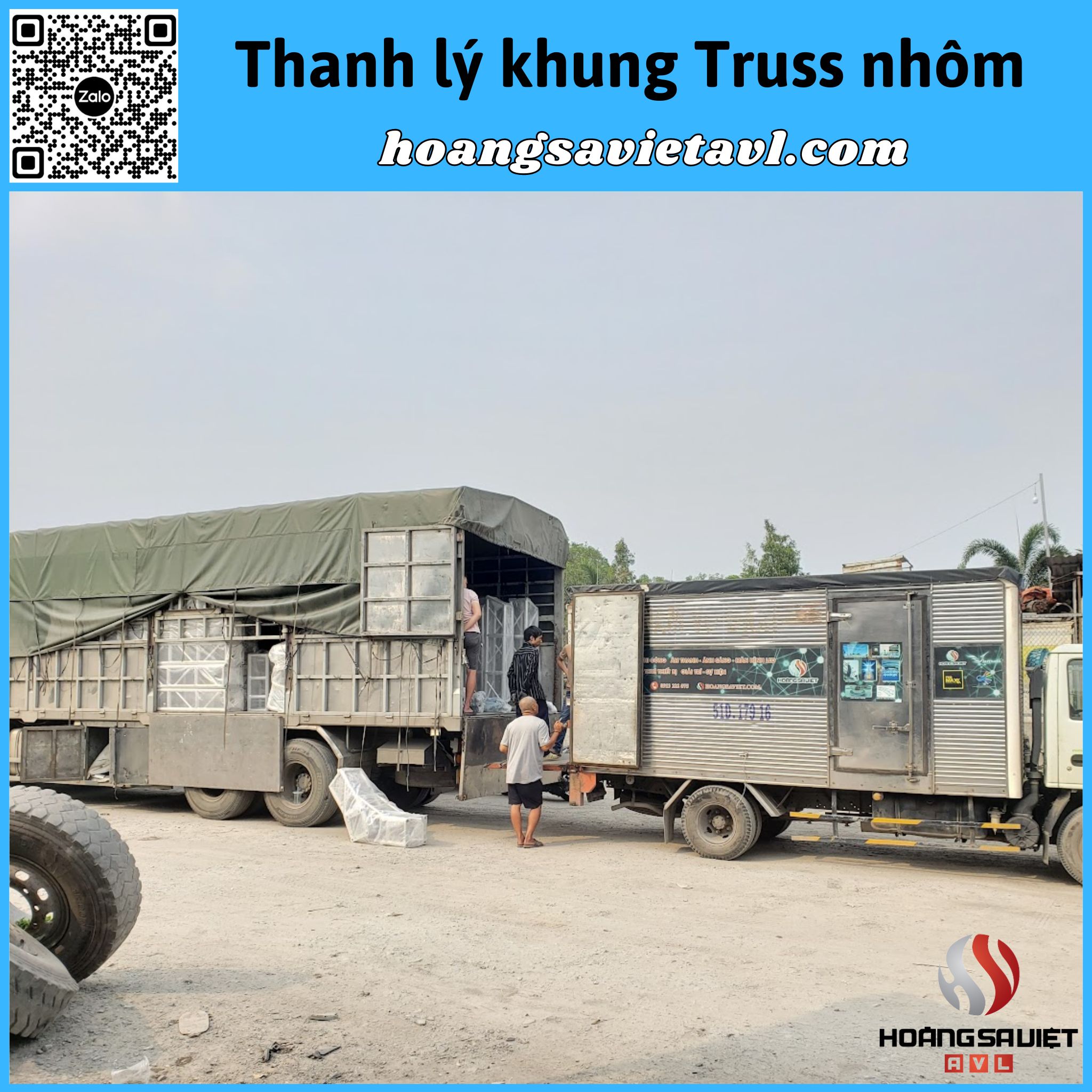 Liquidation of aluminum truss frame