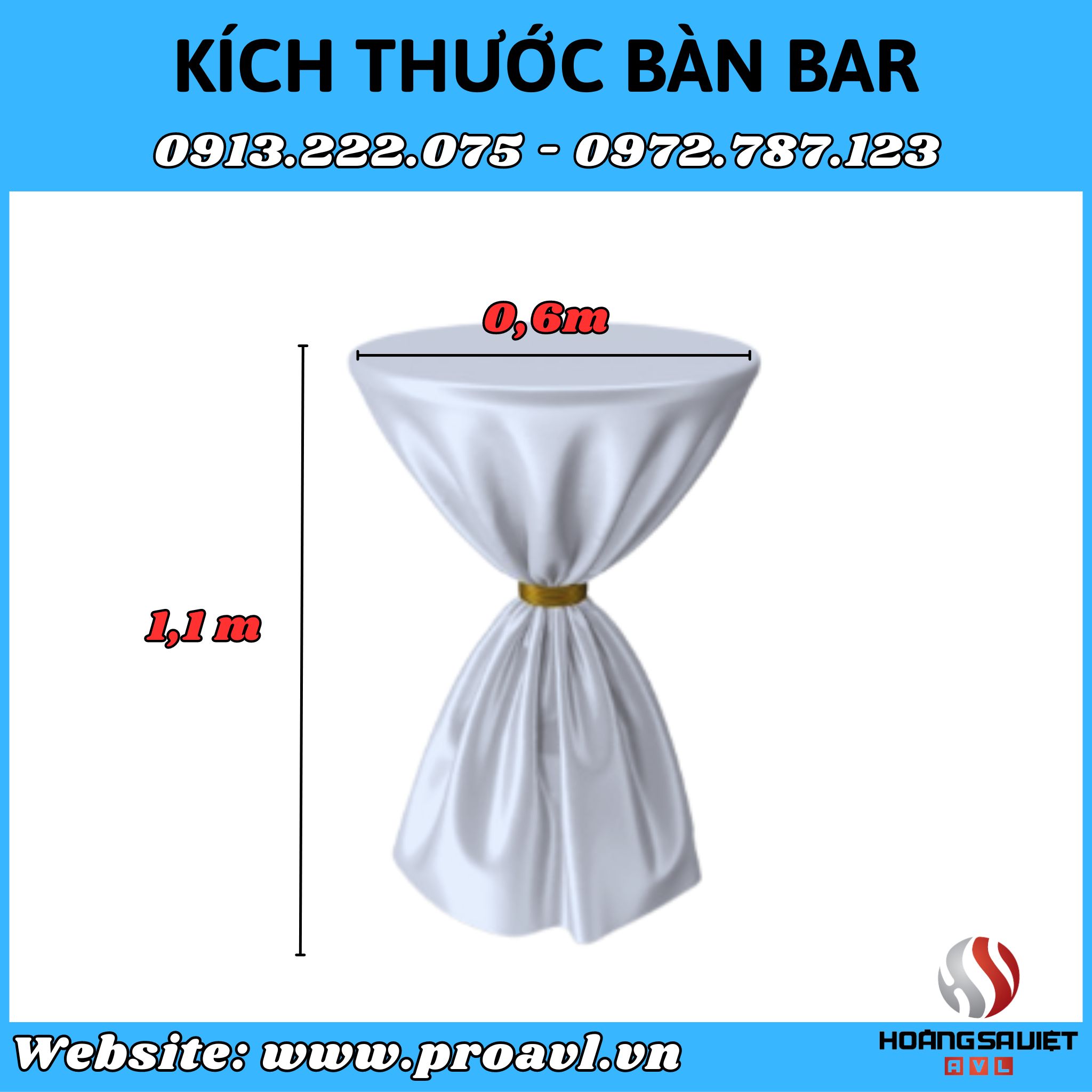 Event bar table size