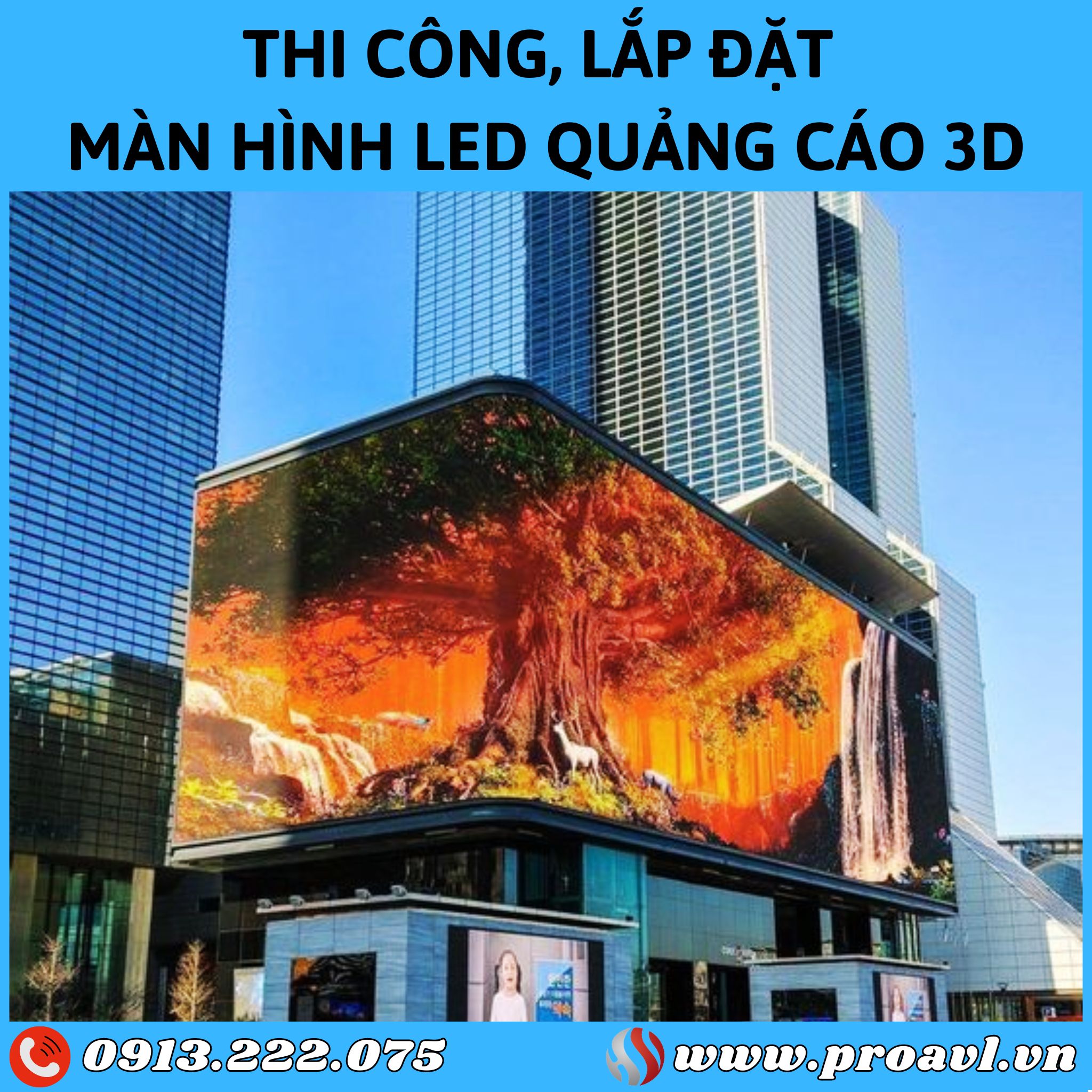 Installing 3D Led advertising screens at good prices