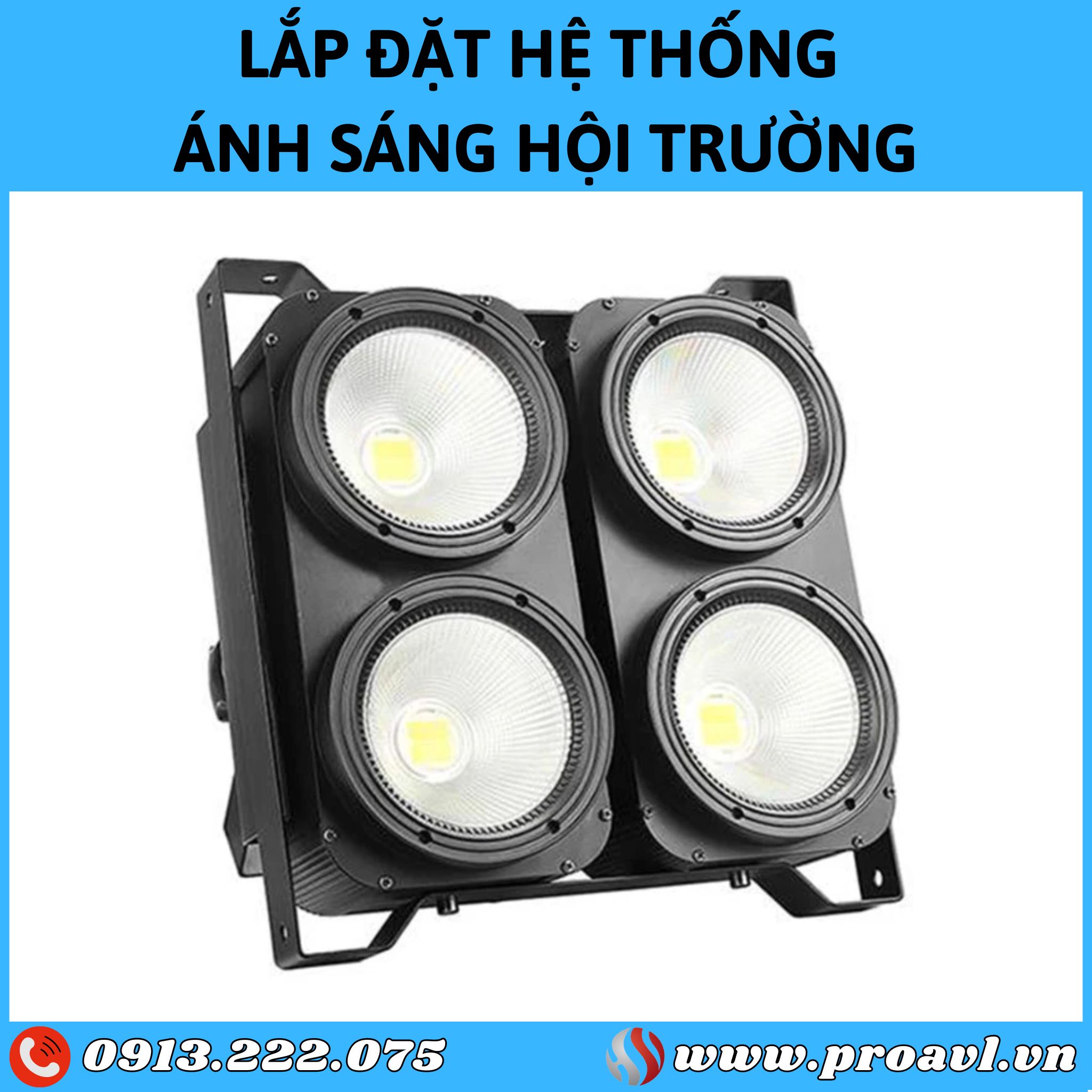 Lắp đặt Đèn Blinder cho hội trường