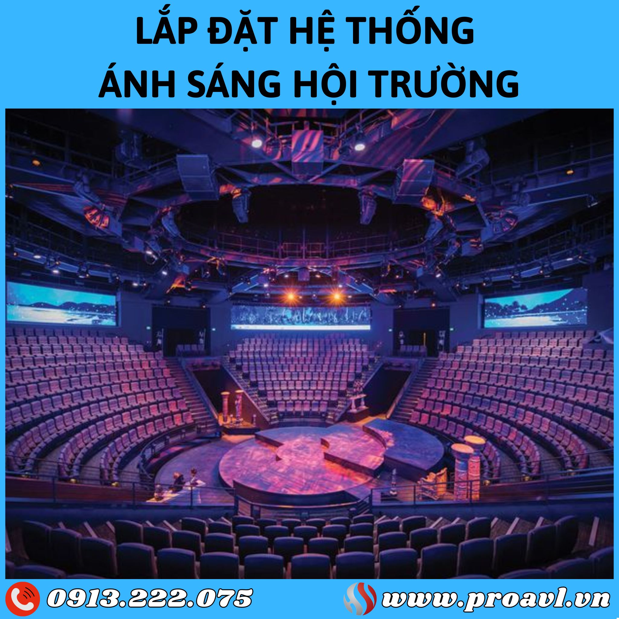 Construction of hall lighting system at HSV ProAVL