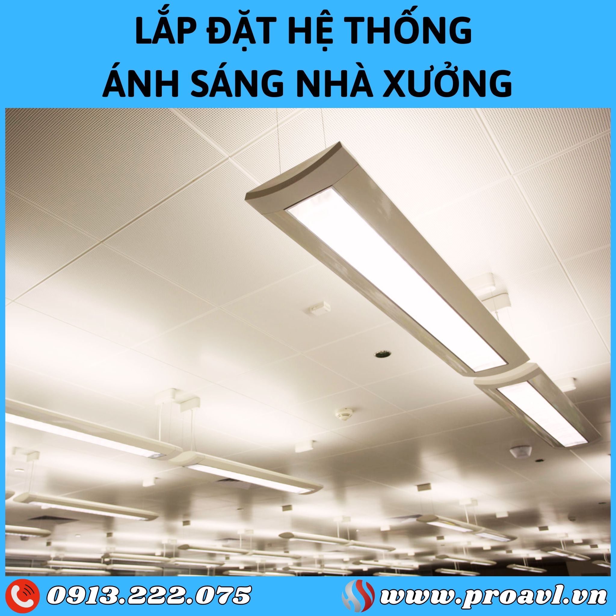 Fluorescent lights for factories and warehouses