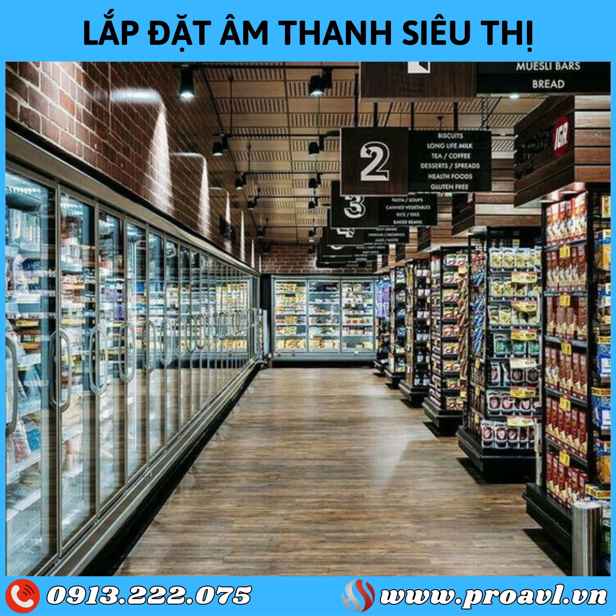 Installing supermarket sound systems