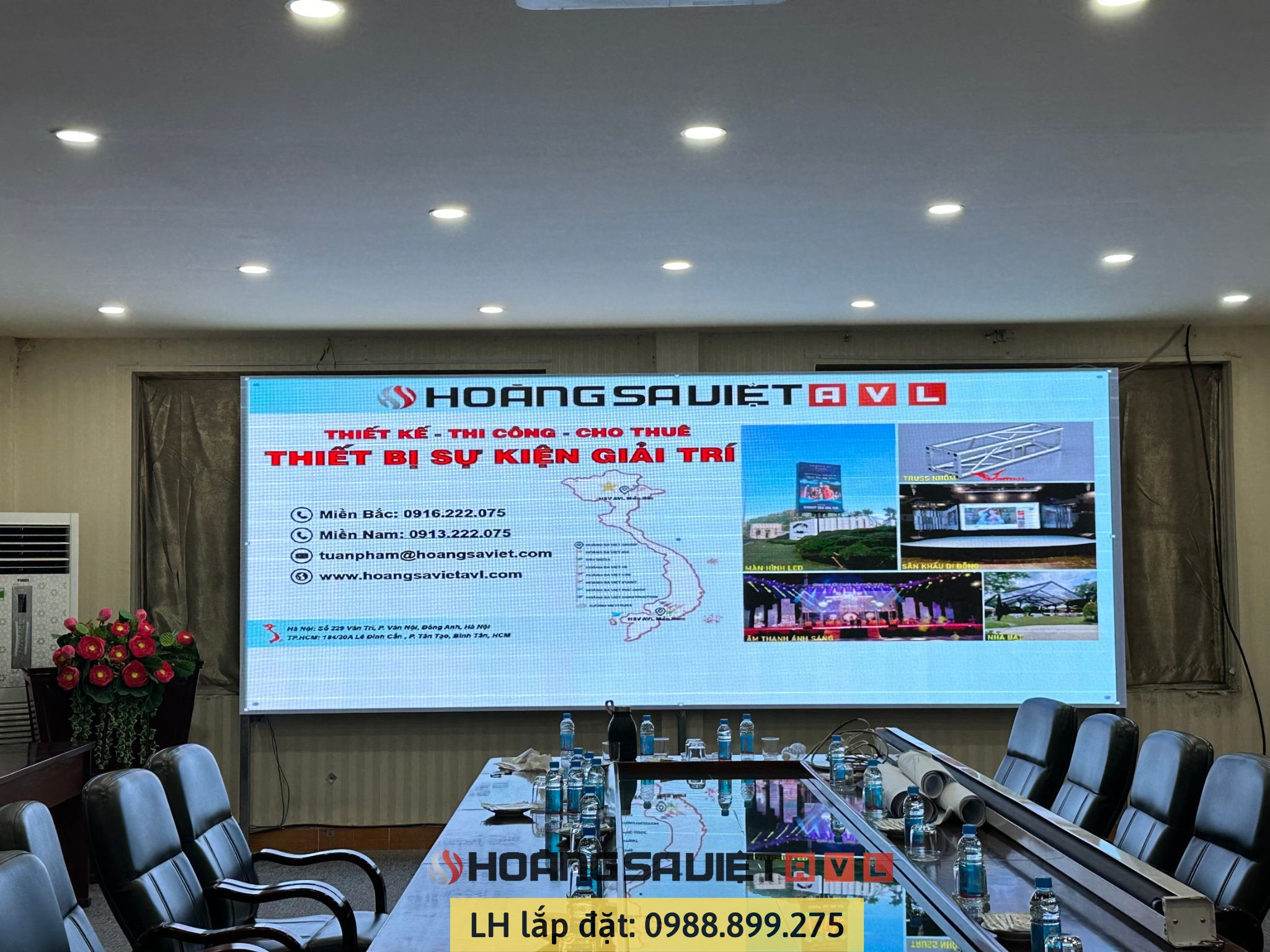 Installing P3 Indoor LED screen in Binh Duong