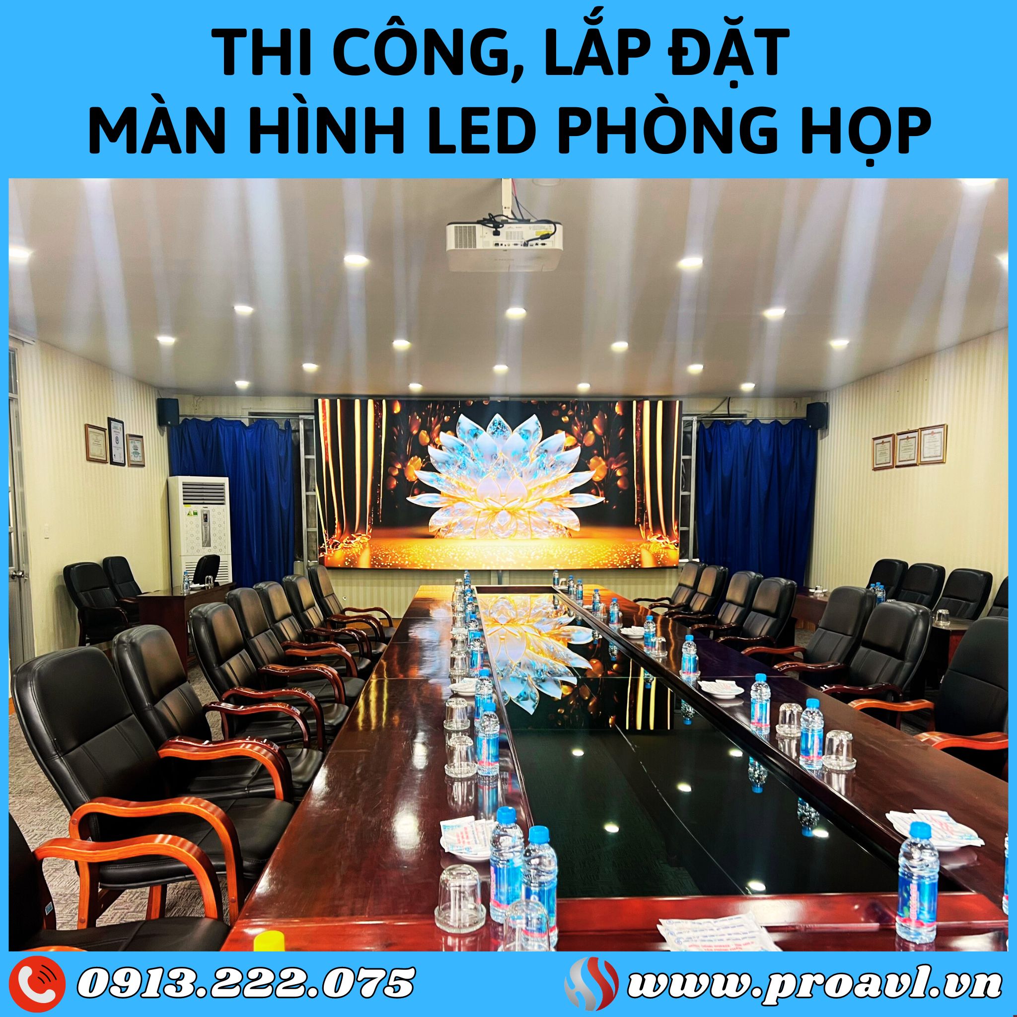 Construction and installation of meeting room LED screens at good prices