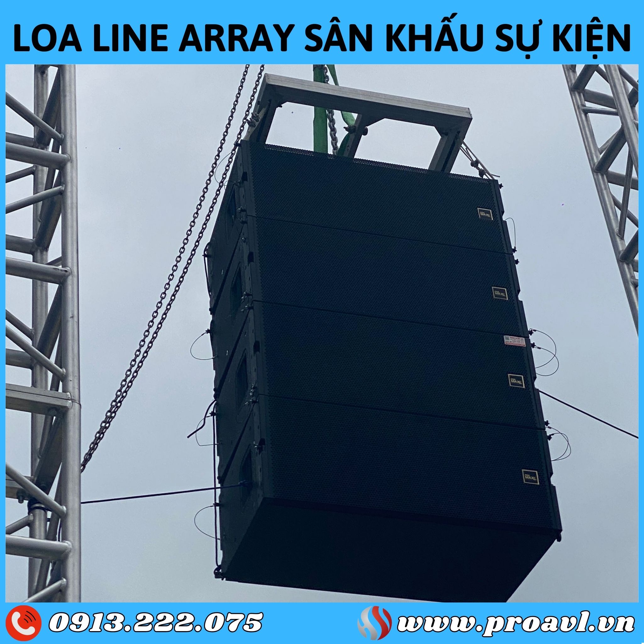 SPEAKER line array for event STAGE