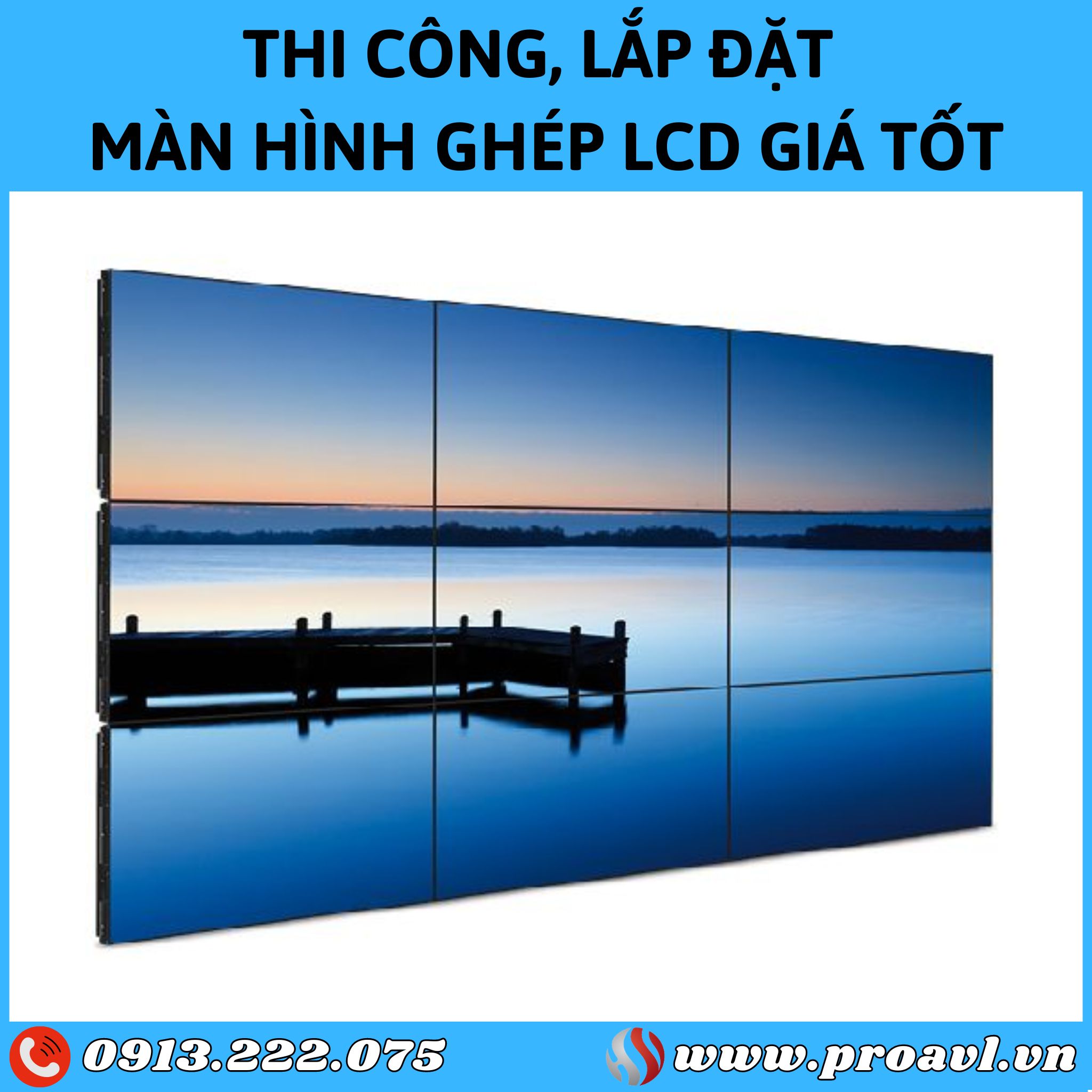 Construction and installation of LCD screens