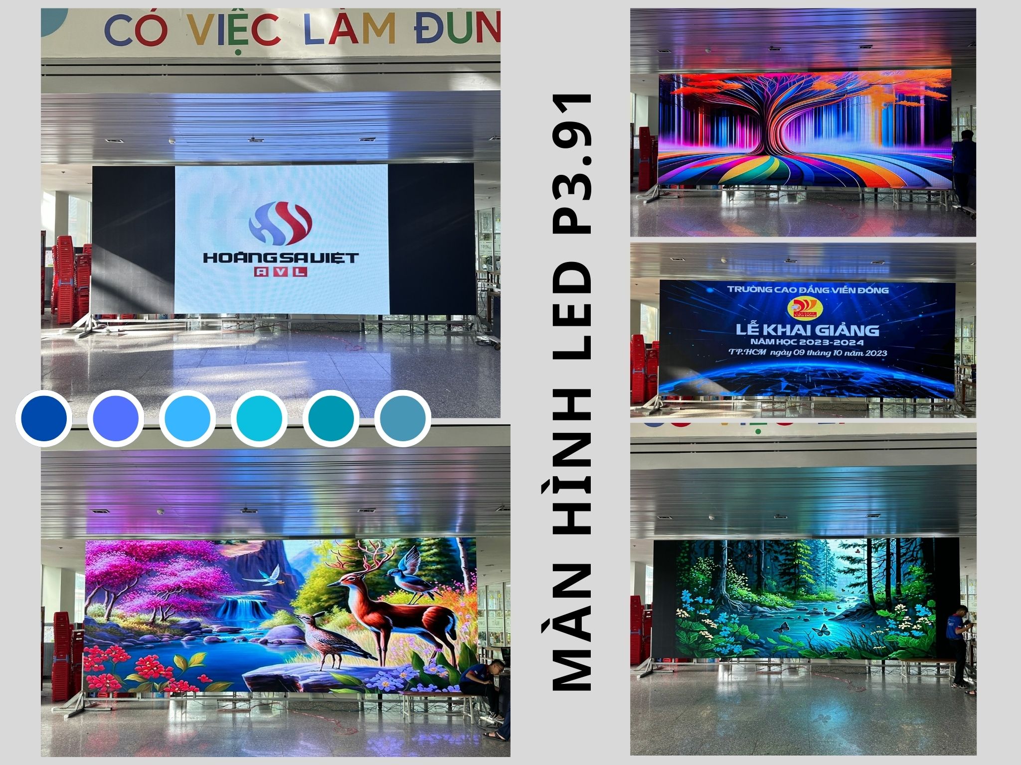 Construction of quality P3.91 LED screen