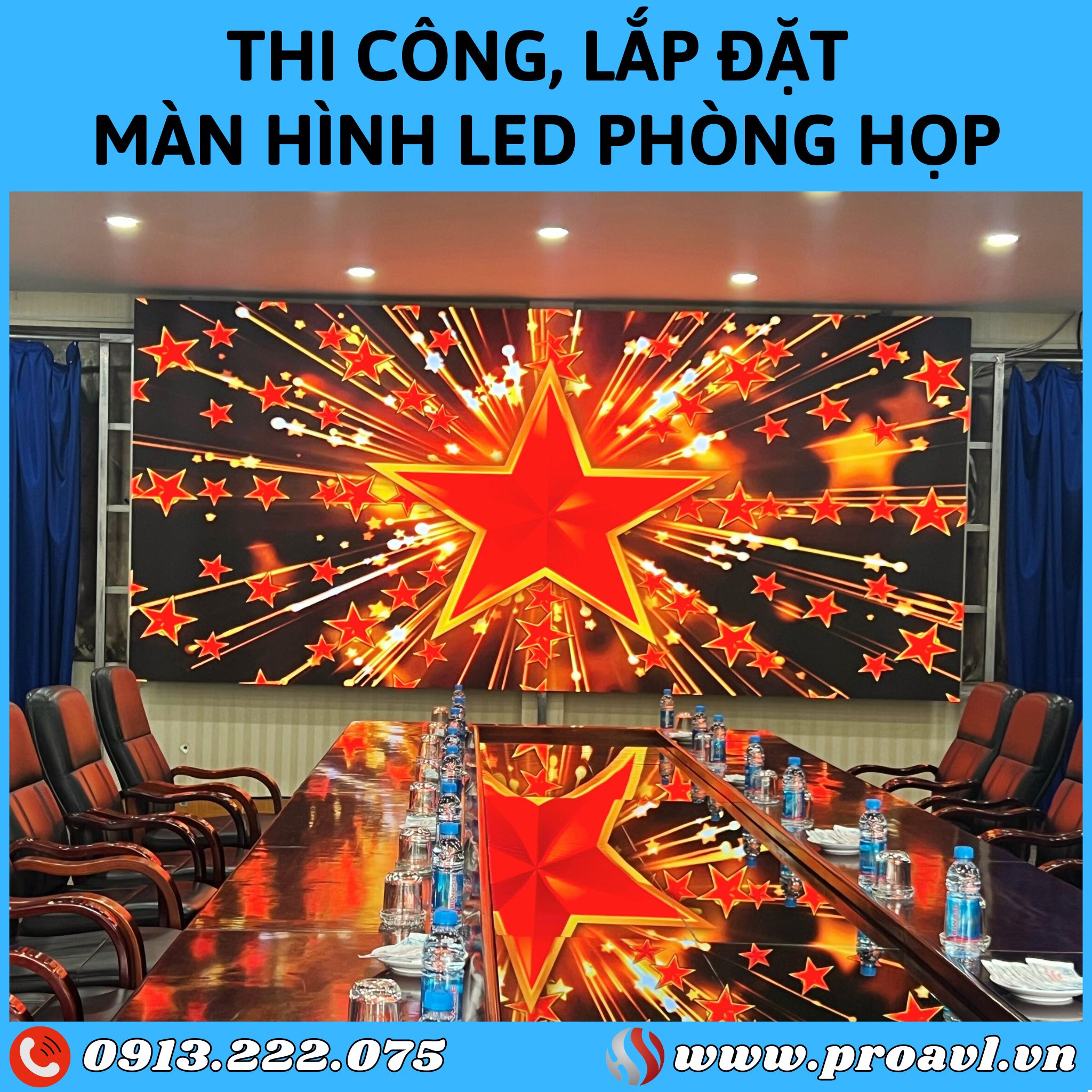 Construction and installation of quality meeting room LED screens at HSV ProAVL