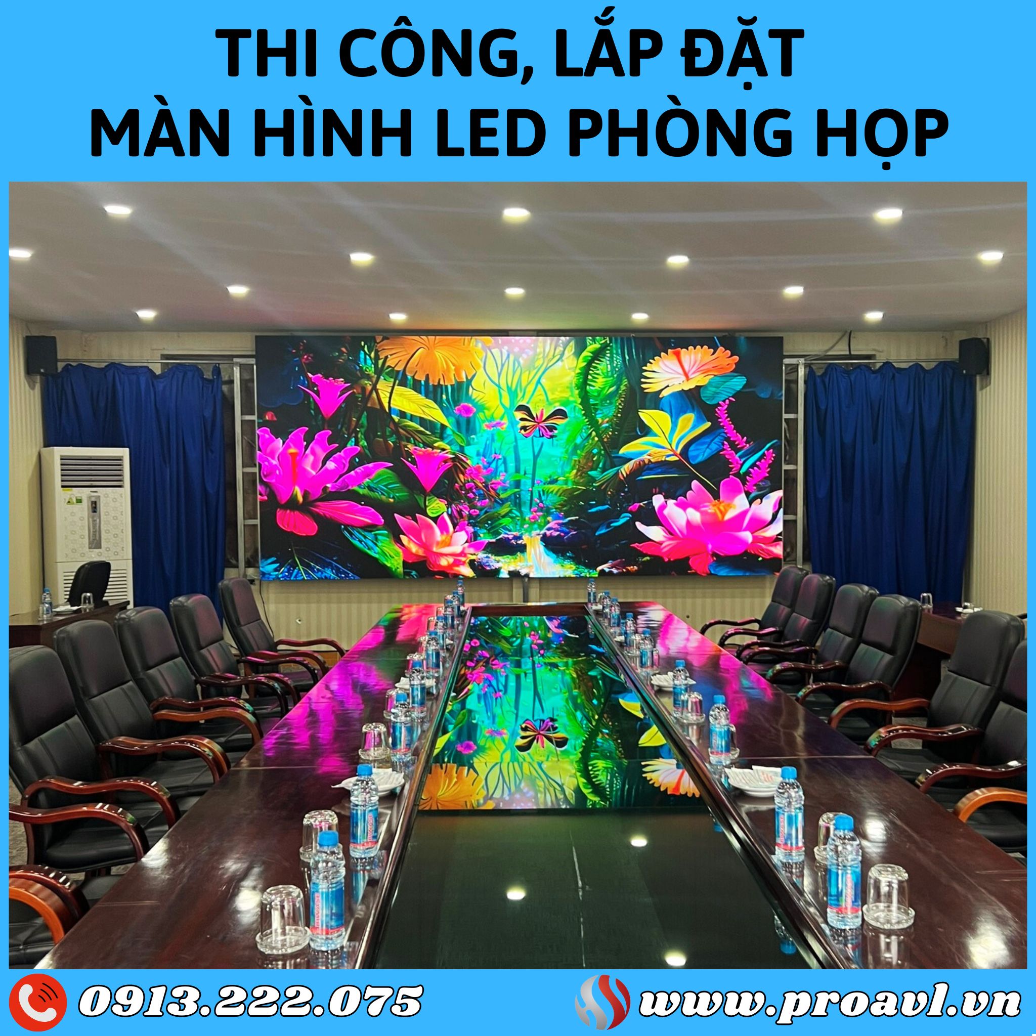 Construction of quality meeting room LED screens at HSV ProAVL