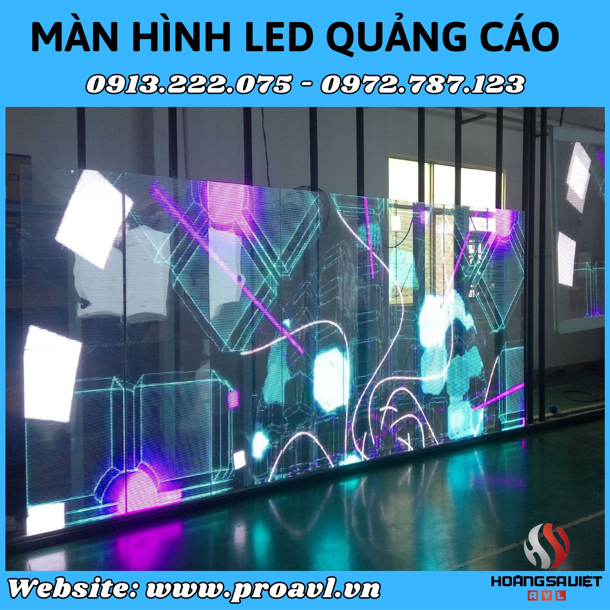 Selling transparent LED screens in Hanoi