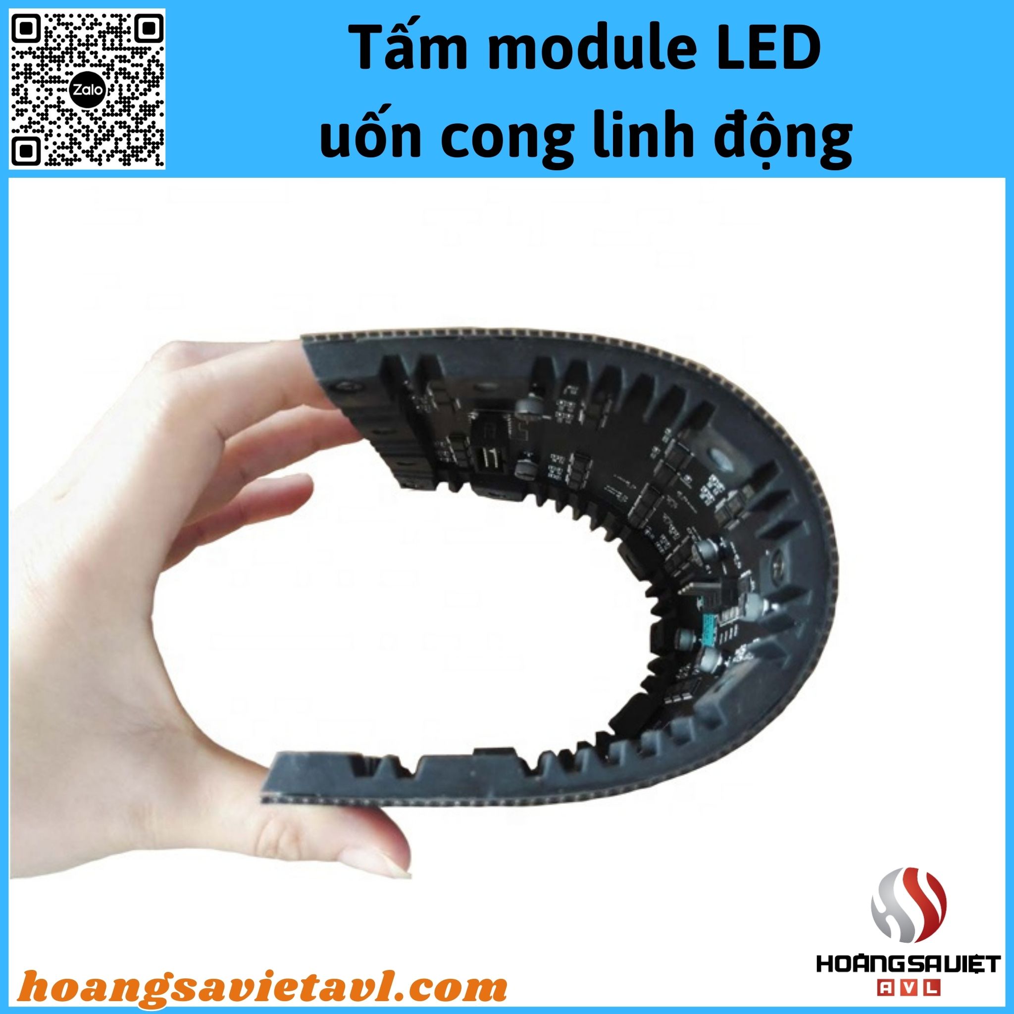 Flexibility of curved LED module