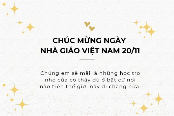 Thiệp chúc mừng Ngày Nhà Giáo Việt Nam 20/11 đẹp