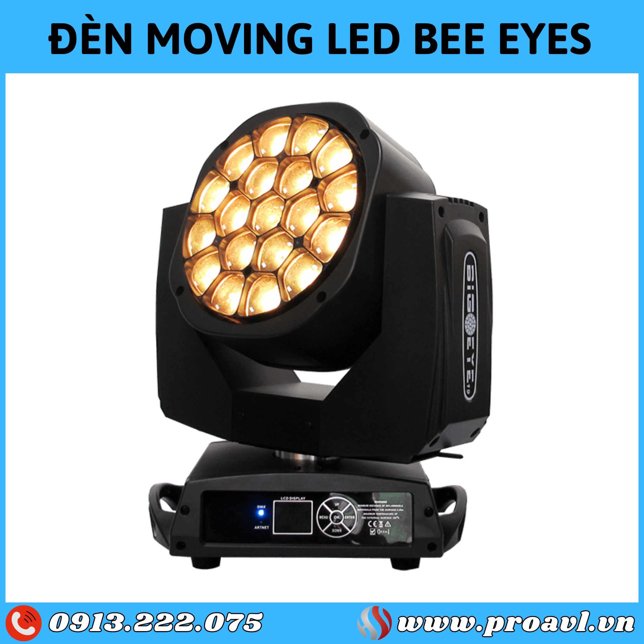 Technical specifications of Bee Eye LED Moving light
