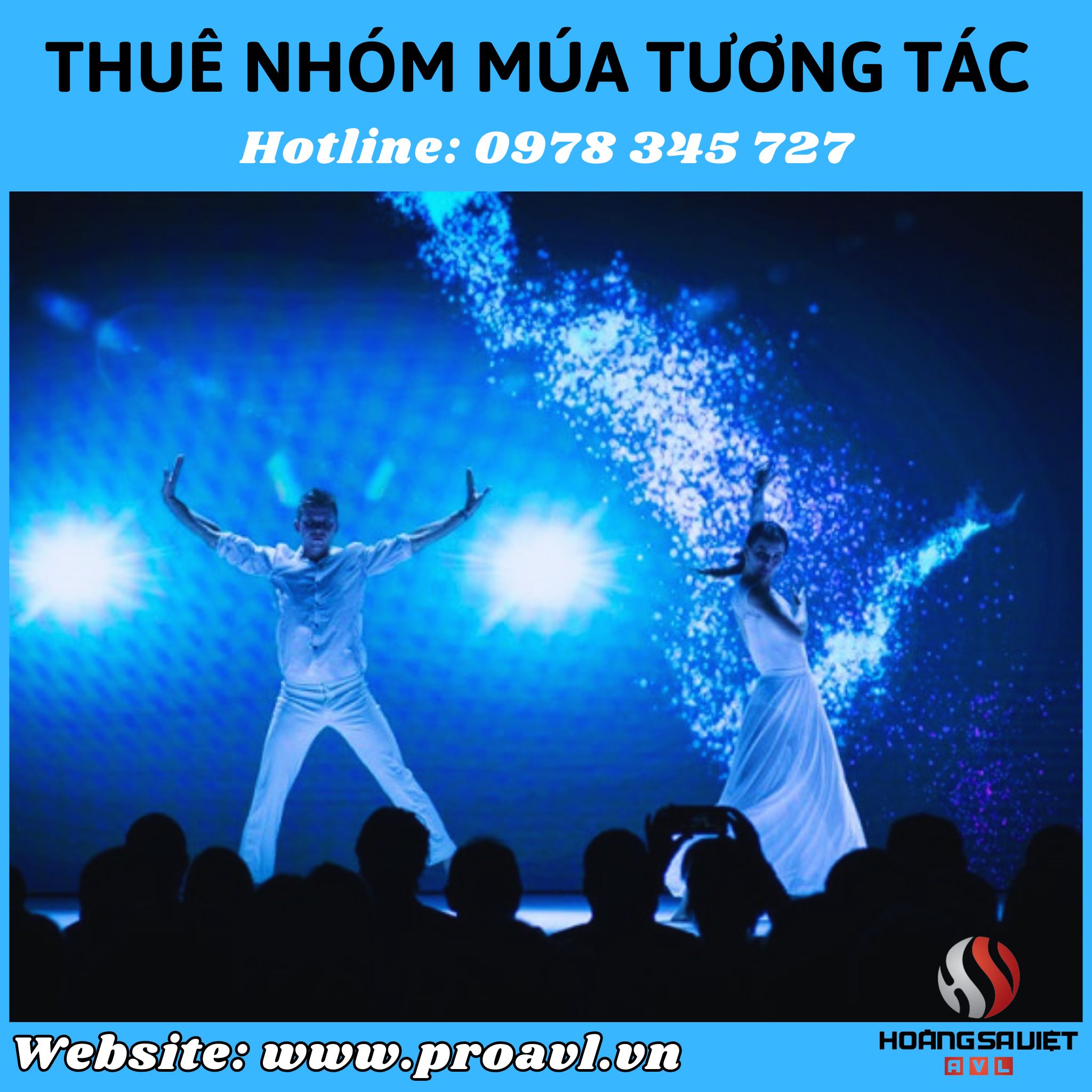LED screen interactive dance in Hanoi