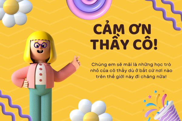 Một số mẫu thiệp chúc mừng Ngày Nhà Giáo Việt Nam