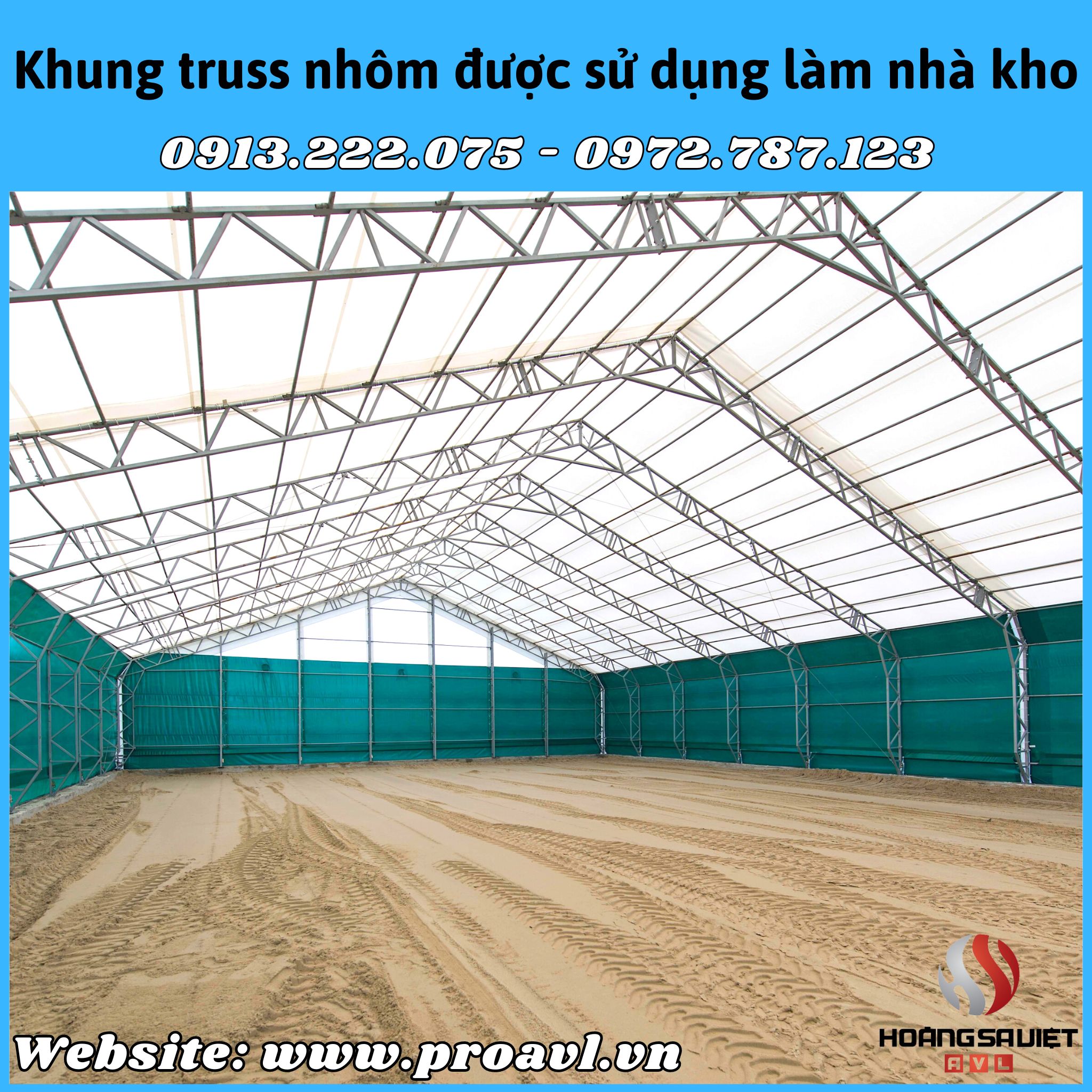 Sử dụng khung Truss làm nhà kho