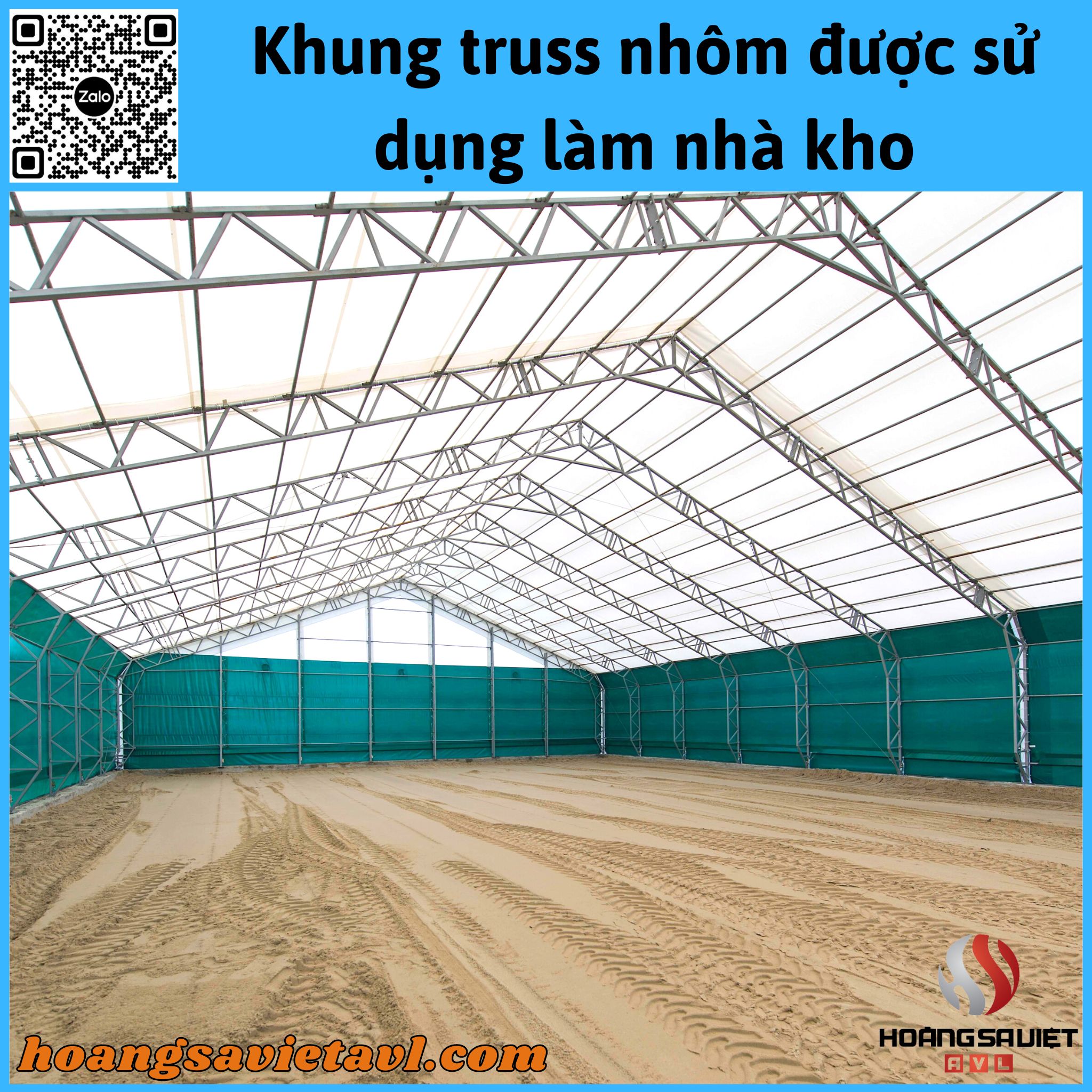 Aluminum Truss frames are used as warehouses