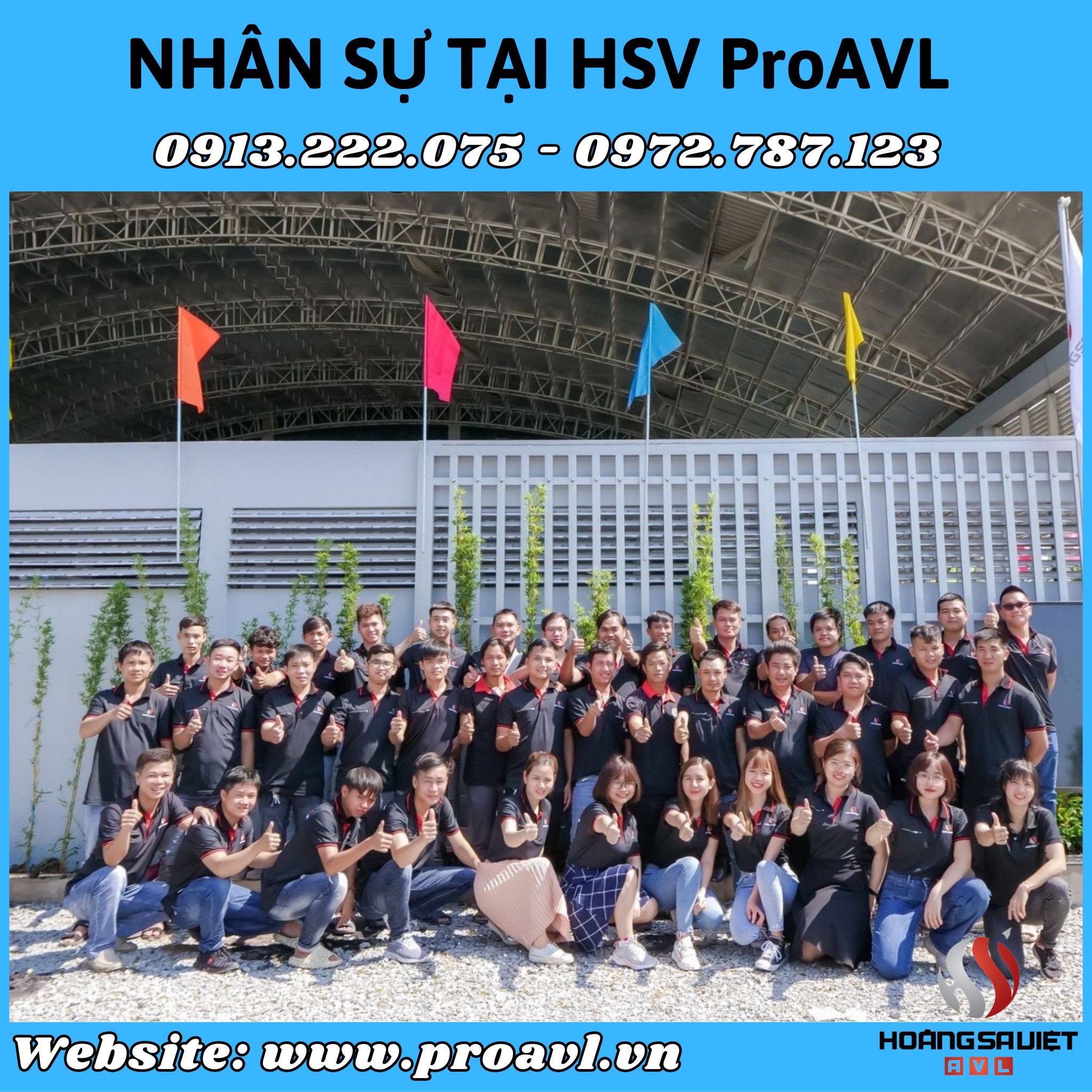 Staff at HSV ProAVL Hanoi Company