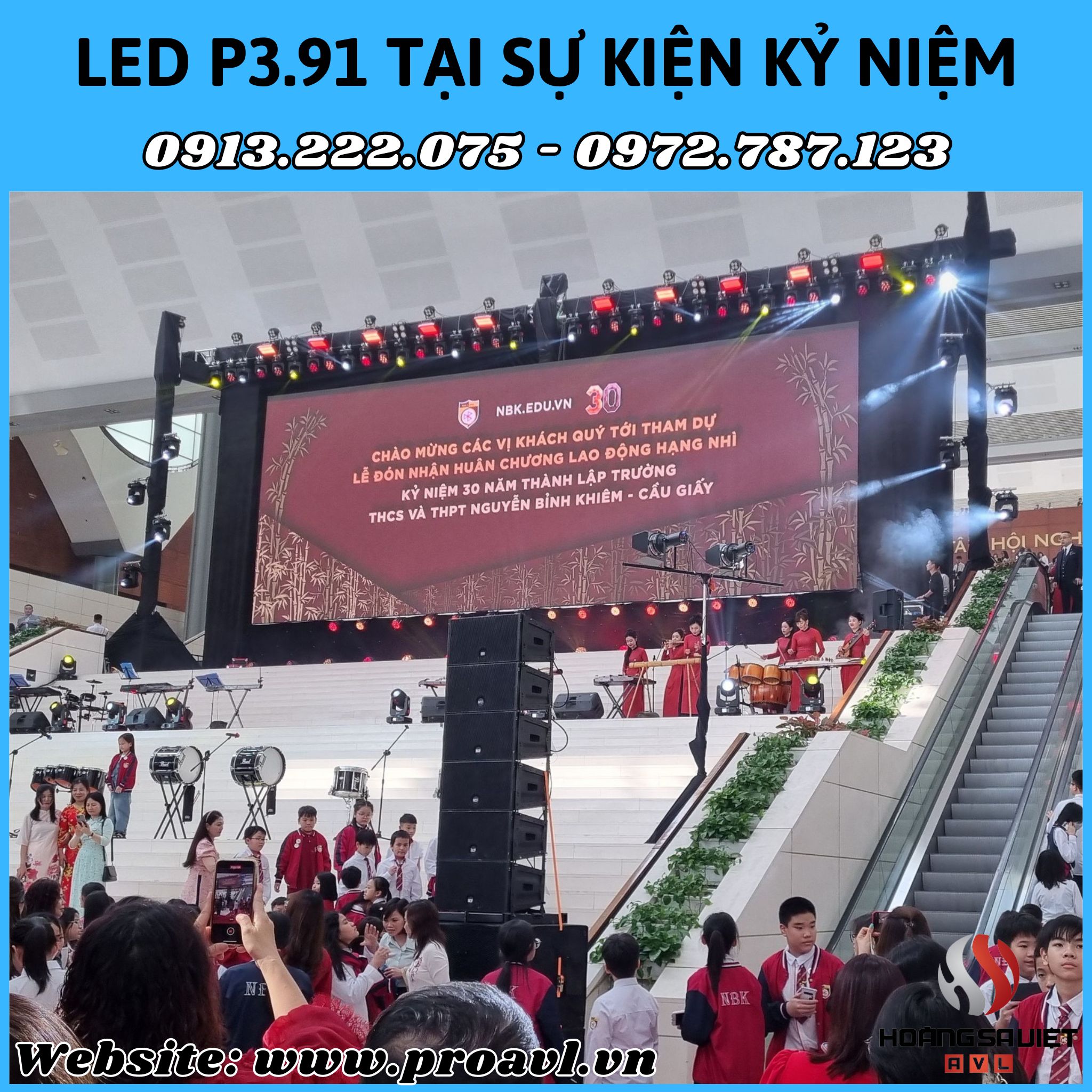 P3.91 LED screen at the event