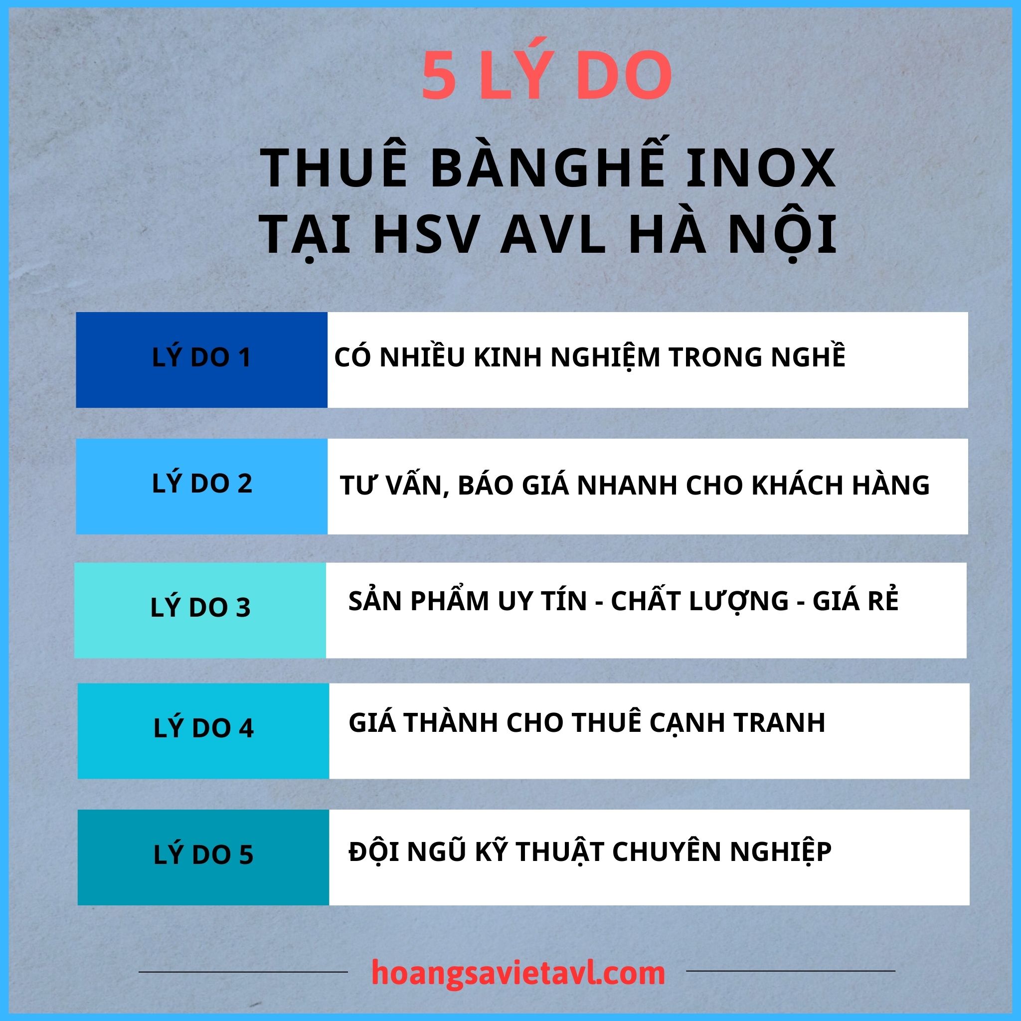 Reasons to rent stainless steel round chairs at HSV AVL Hanoi