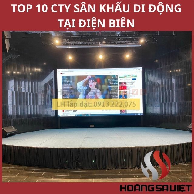 Construction and installation of mobile stages in Dien Bien