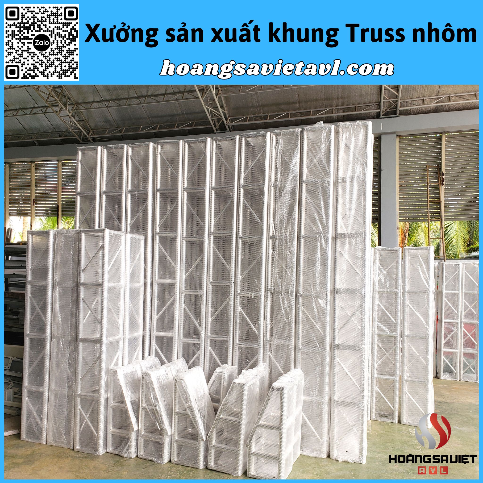 Aluminum truss frame