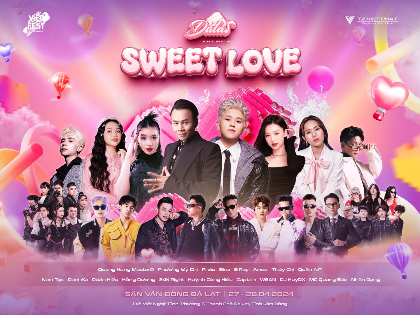 Nghệ sĩ tham gia sự kiện Dalat Music Festival 2024 - Sweet Love