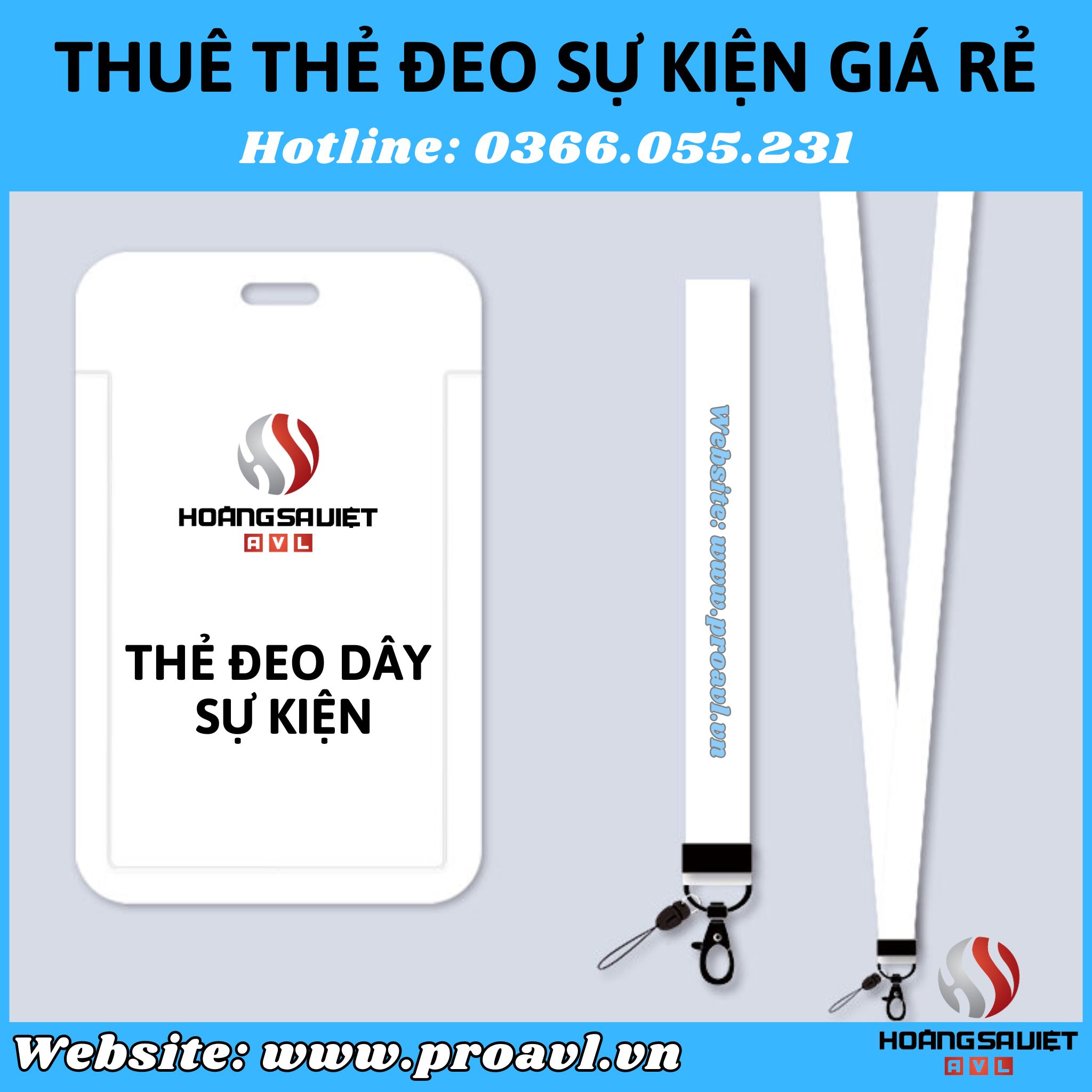 Kích thước thẻ đeo sự kiện phổ biến