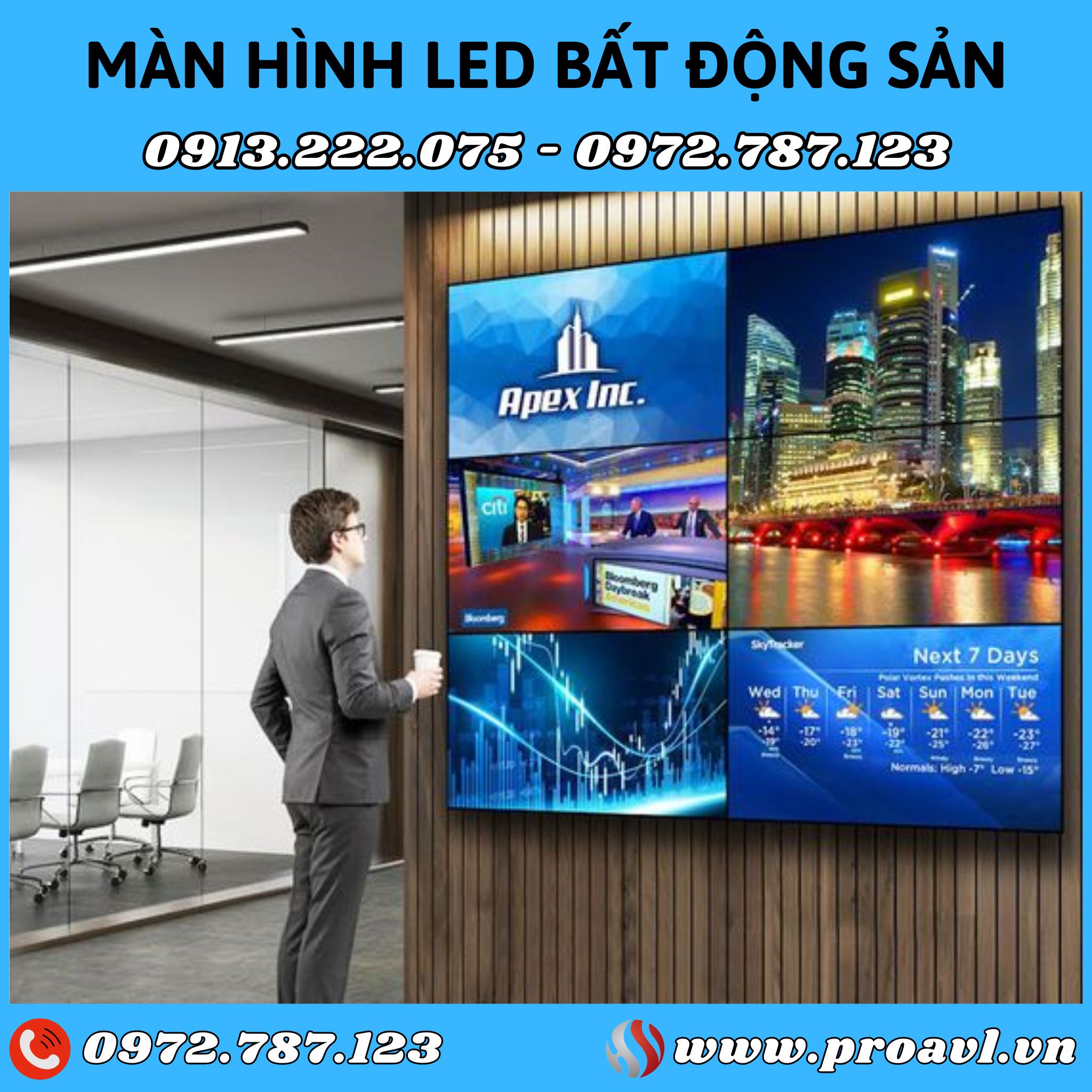 Real estate LED screen