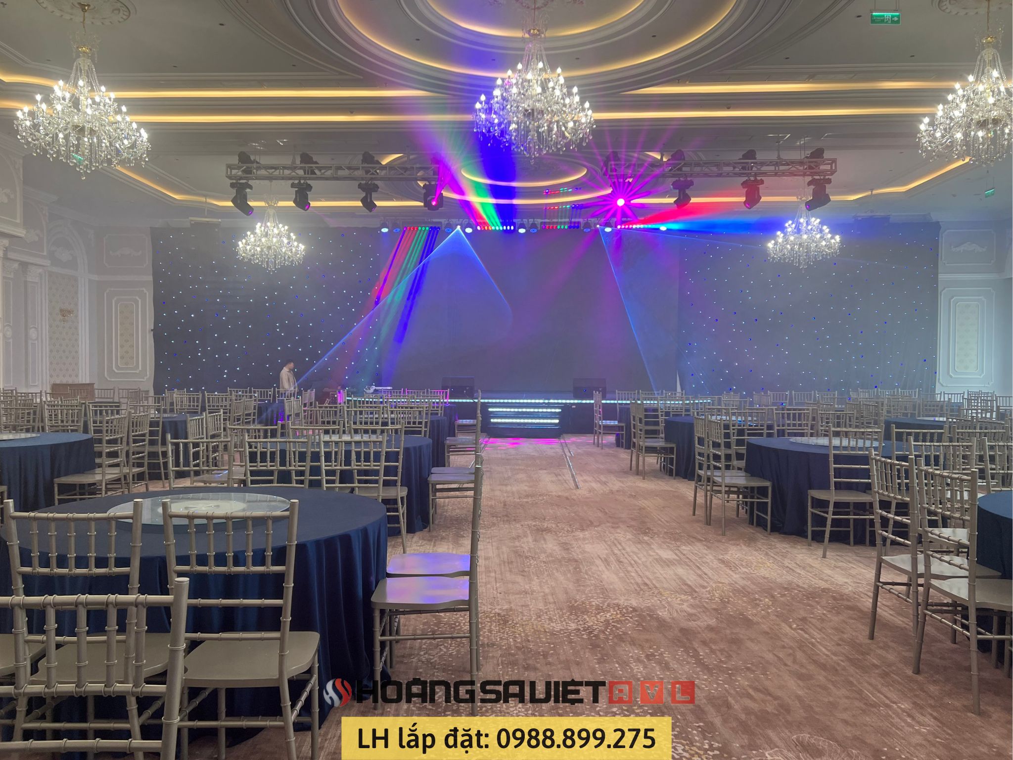 Sound - Lighting Construction at Merperle Dalat Hotel - Da Lat