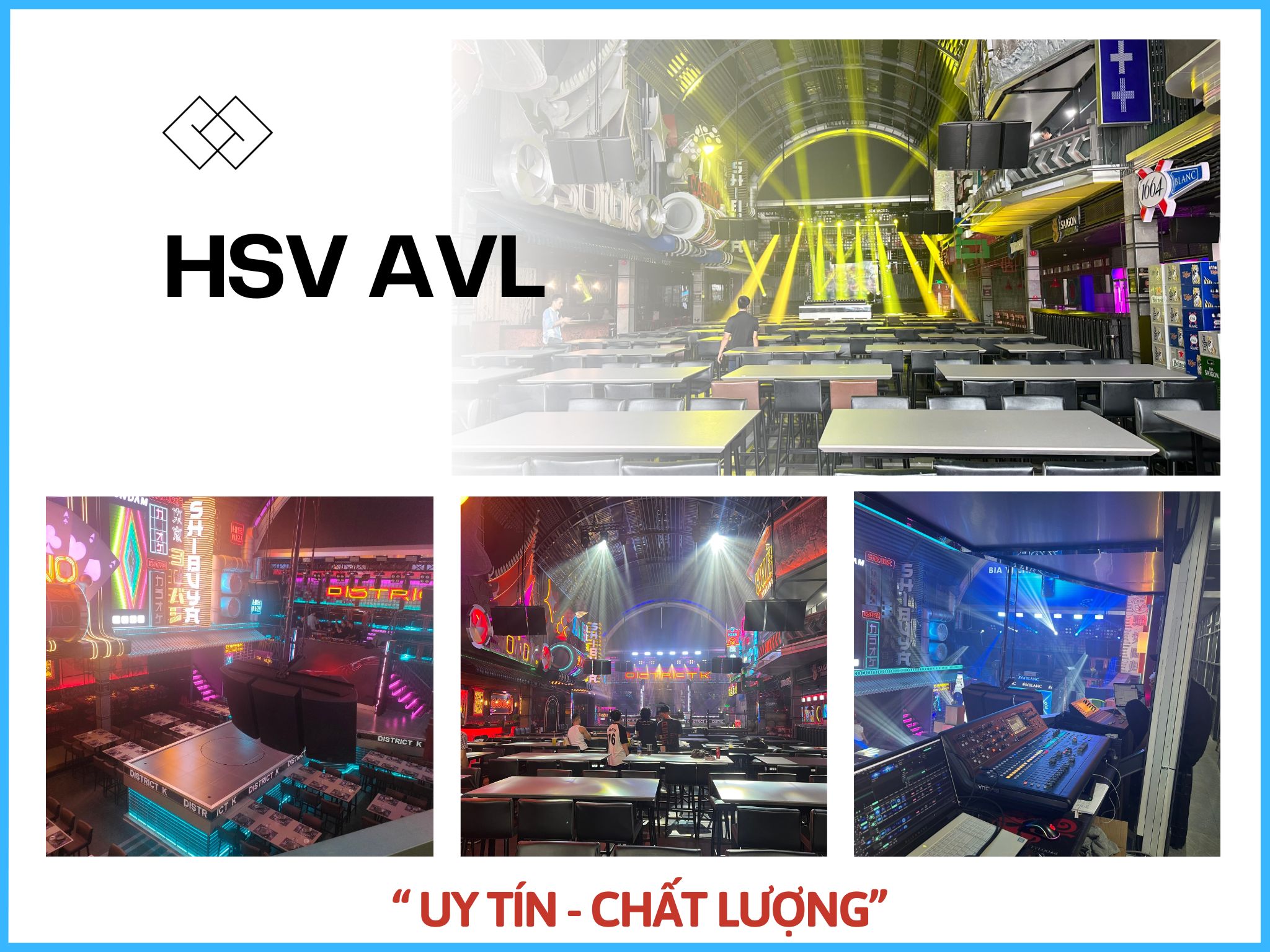 HSV AVL is the construction and installation unit of quality lighting