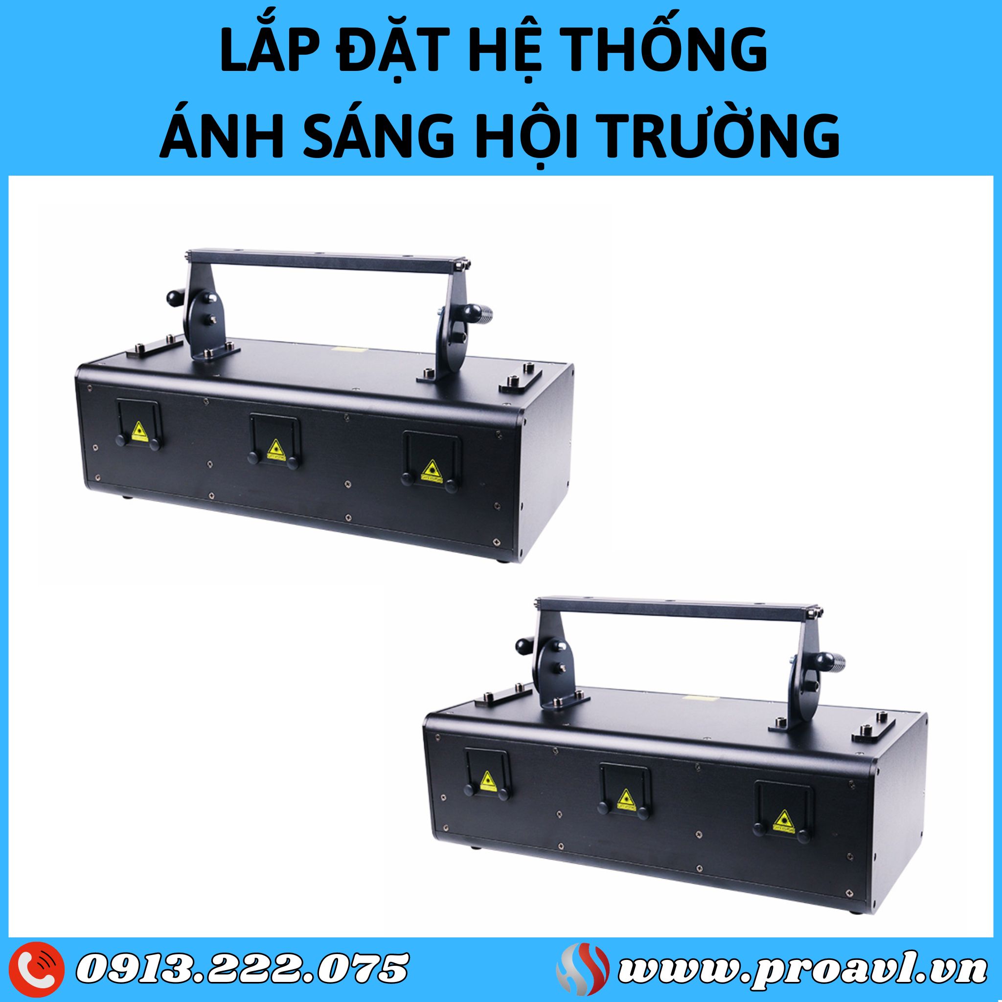 Lắp đặt Đèn Laser cho hội trường