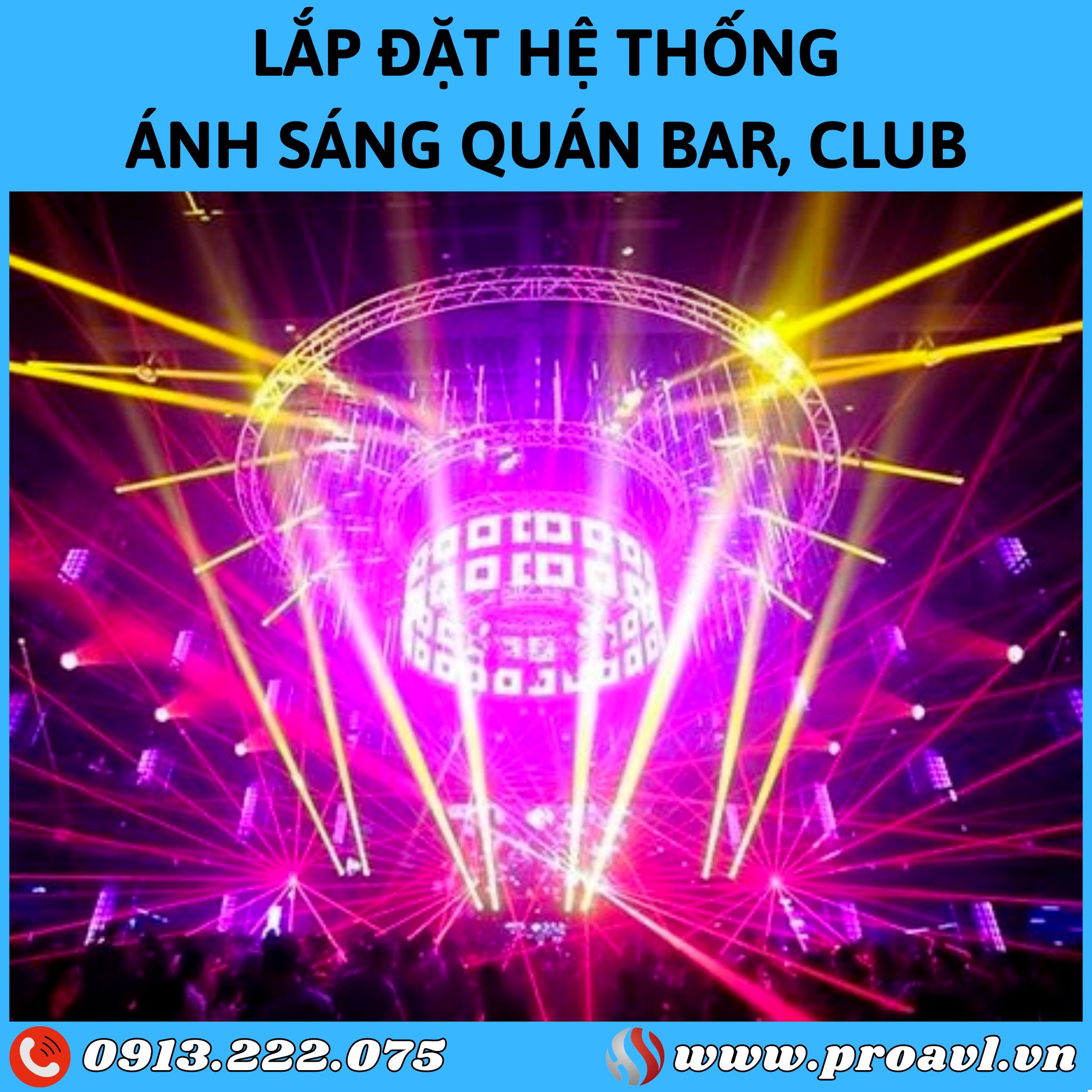 Construction and installation of Bar and Club lighting Professional - Prestigious