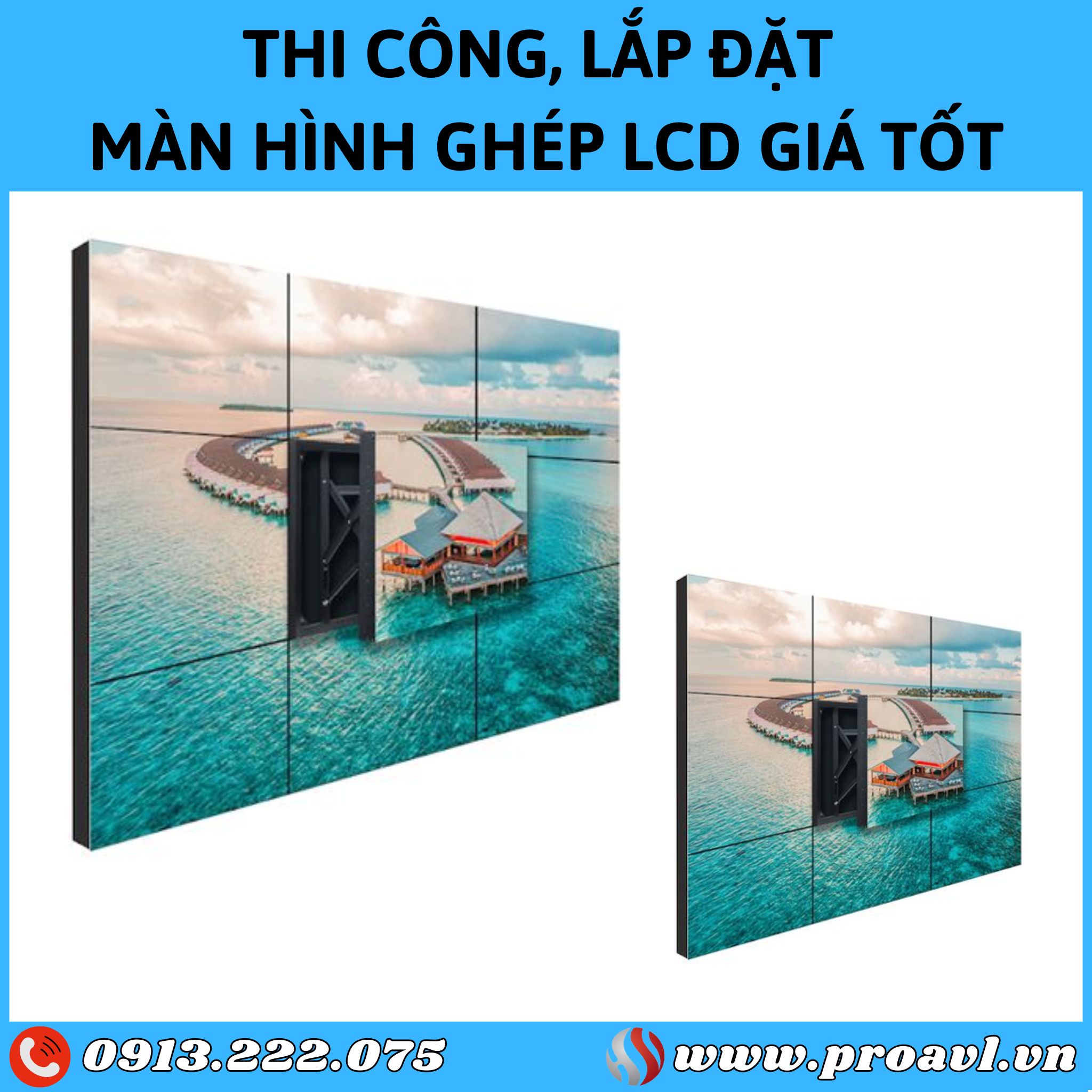 Construction and installation of reputable LCD screens