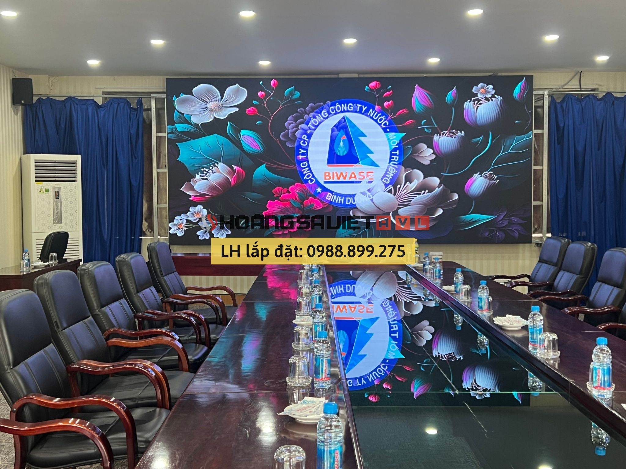 Construction and installation of quality P3 LED conference screens in Binh Duong