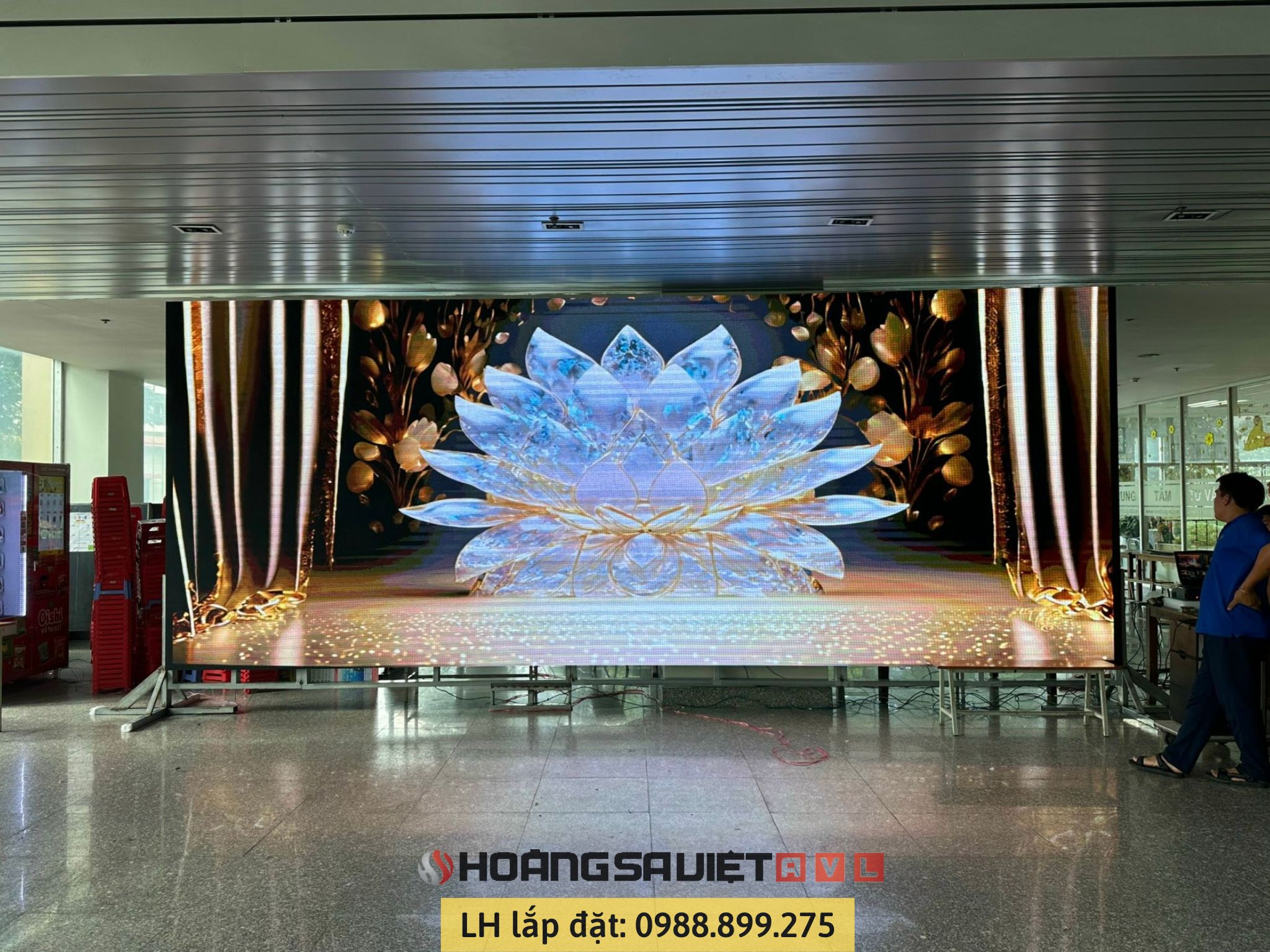 Complete and completely install LED screen P3.91