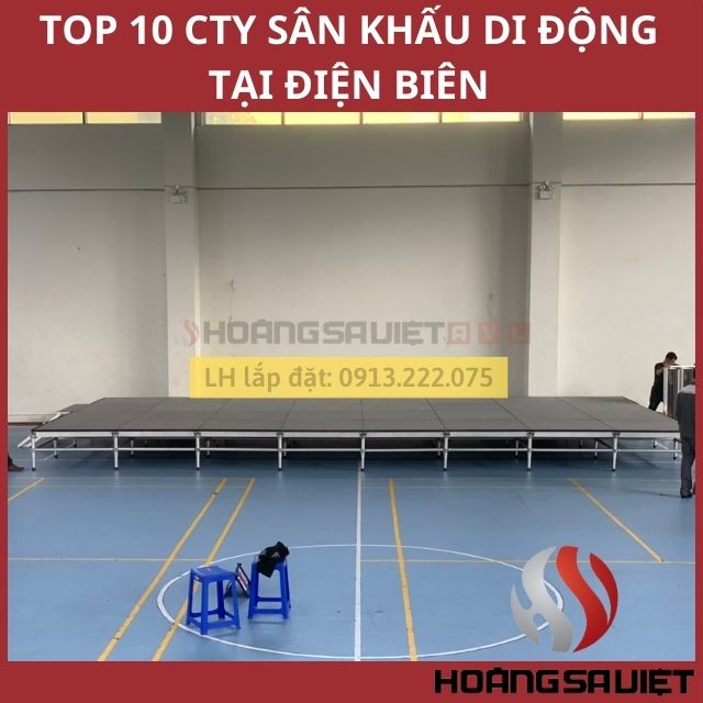 Construction and installation of mobile stages in Dien Bien province